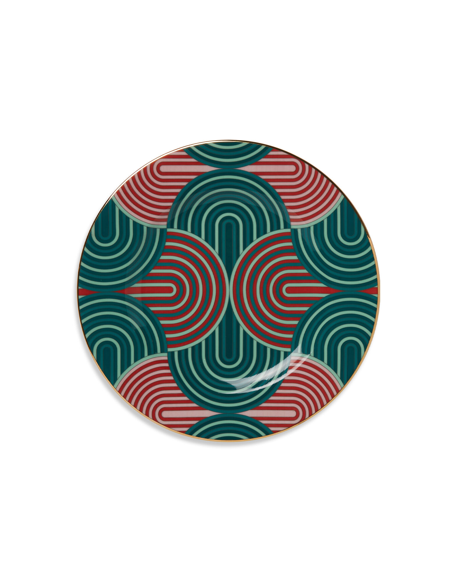 La DoubleJ Dinner Plates Set Of 2 Slinky Green DIN0002CER001SLI05GR02