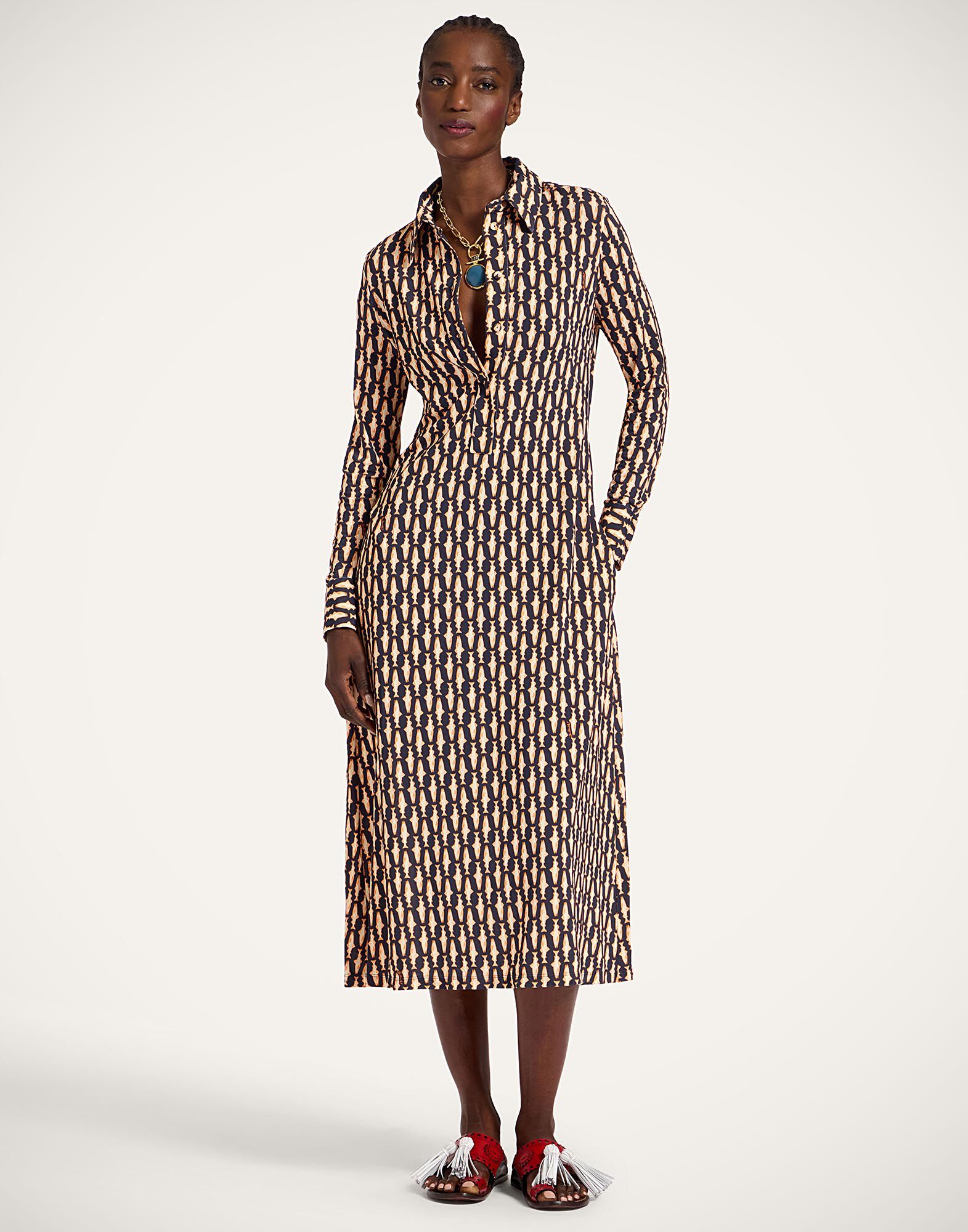 La DoubleJ Perry Street Dress Pesciolini Blue DRE0908JER027PES04BU03