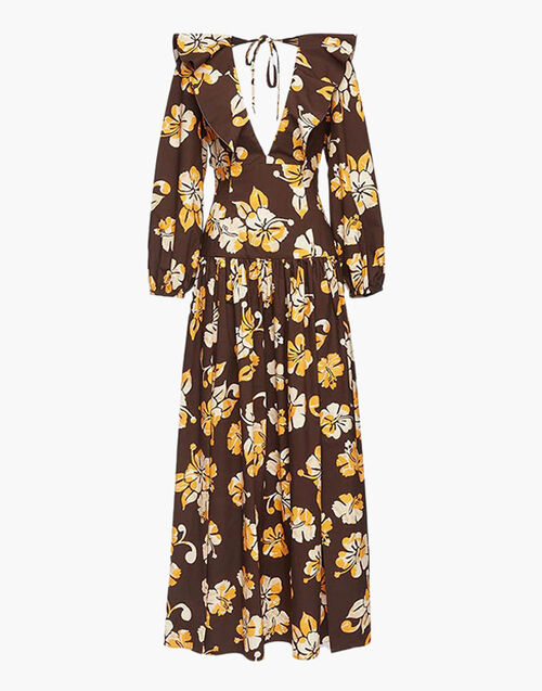 La DoubleJ Abito Della Vita Dress Hibiscus DRE0343COT001HIB0001