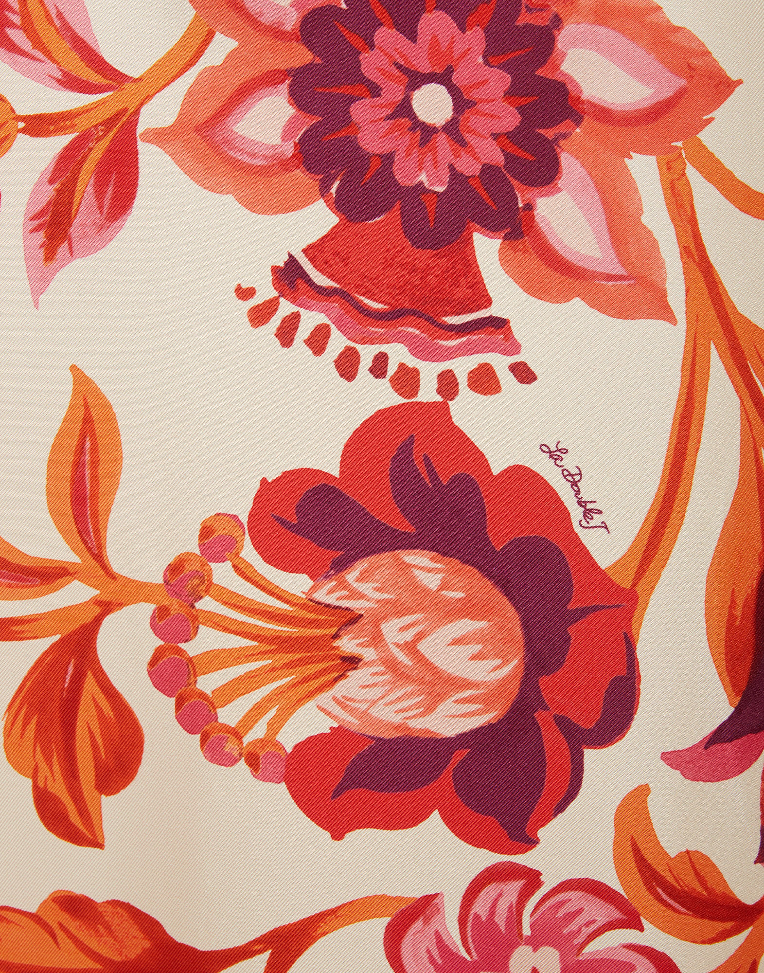 La DoubleJ Swing Dress Hottie Cream DRE0001SIL001HOT01WH03