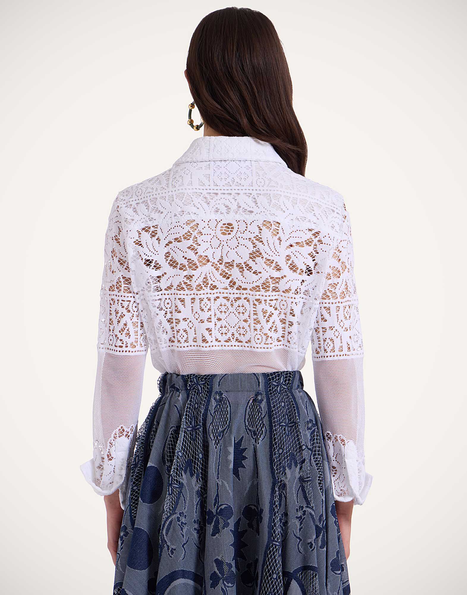 La DoubleJ Boy Shirt White SHI0001EMB028SOLIDWH01