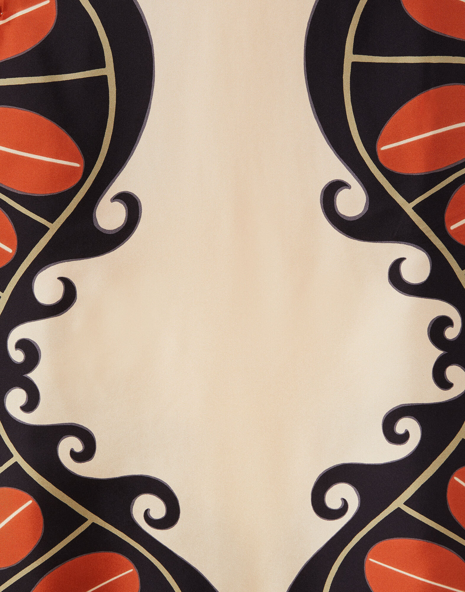 La DoubleJ The Kaftan Pacific Plac&eacute;e Dark Orange DRE0564SIL001PCF03OR03