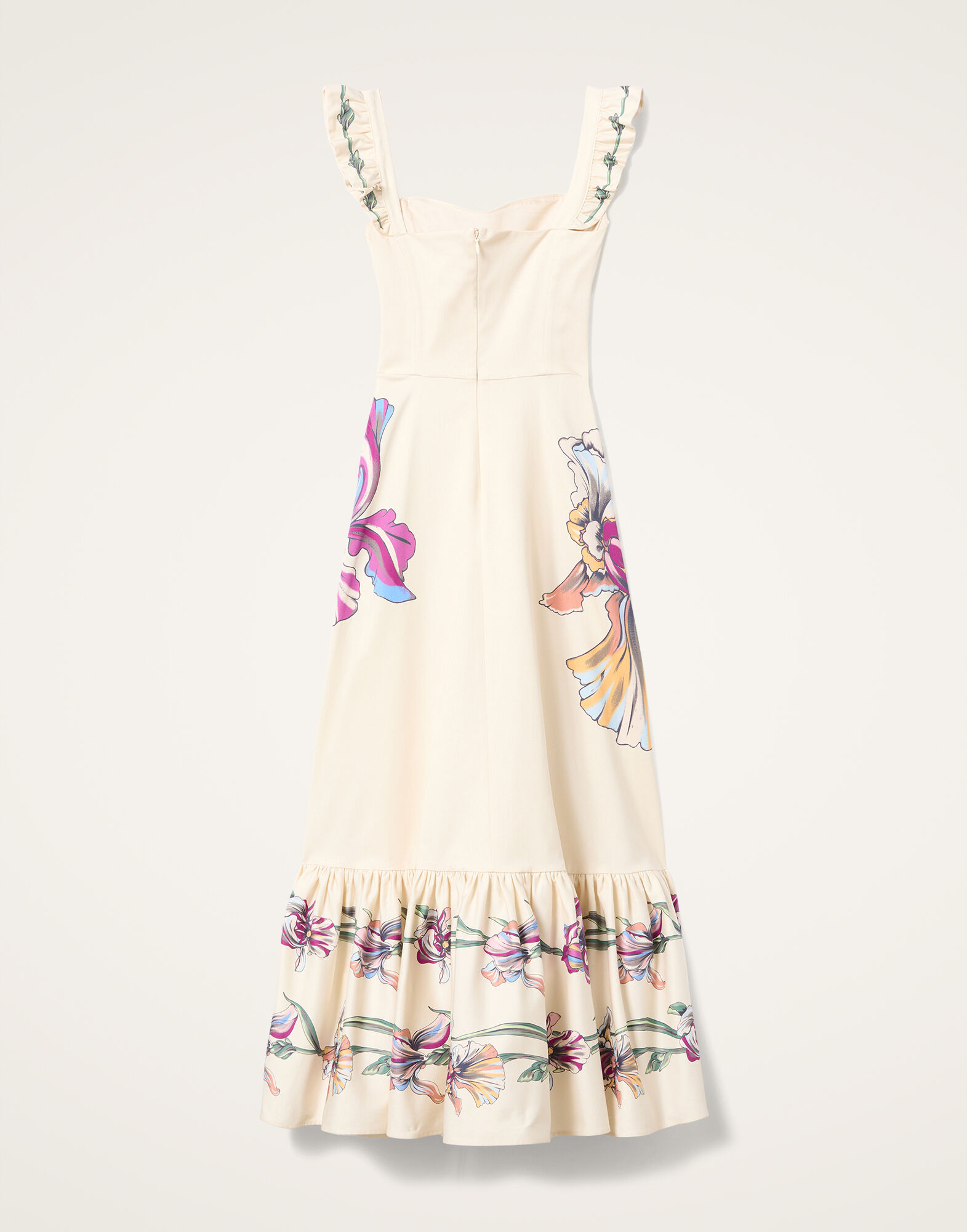 La DoubleJ Gingerbread Dress Iris Plac&eacute;e Ivory DRE0672COT037IRS07WH04