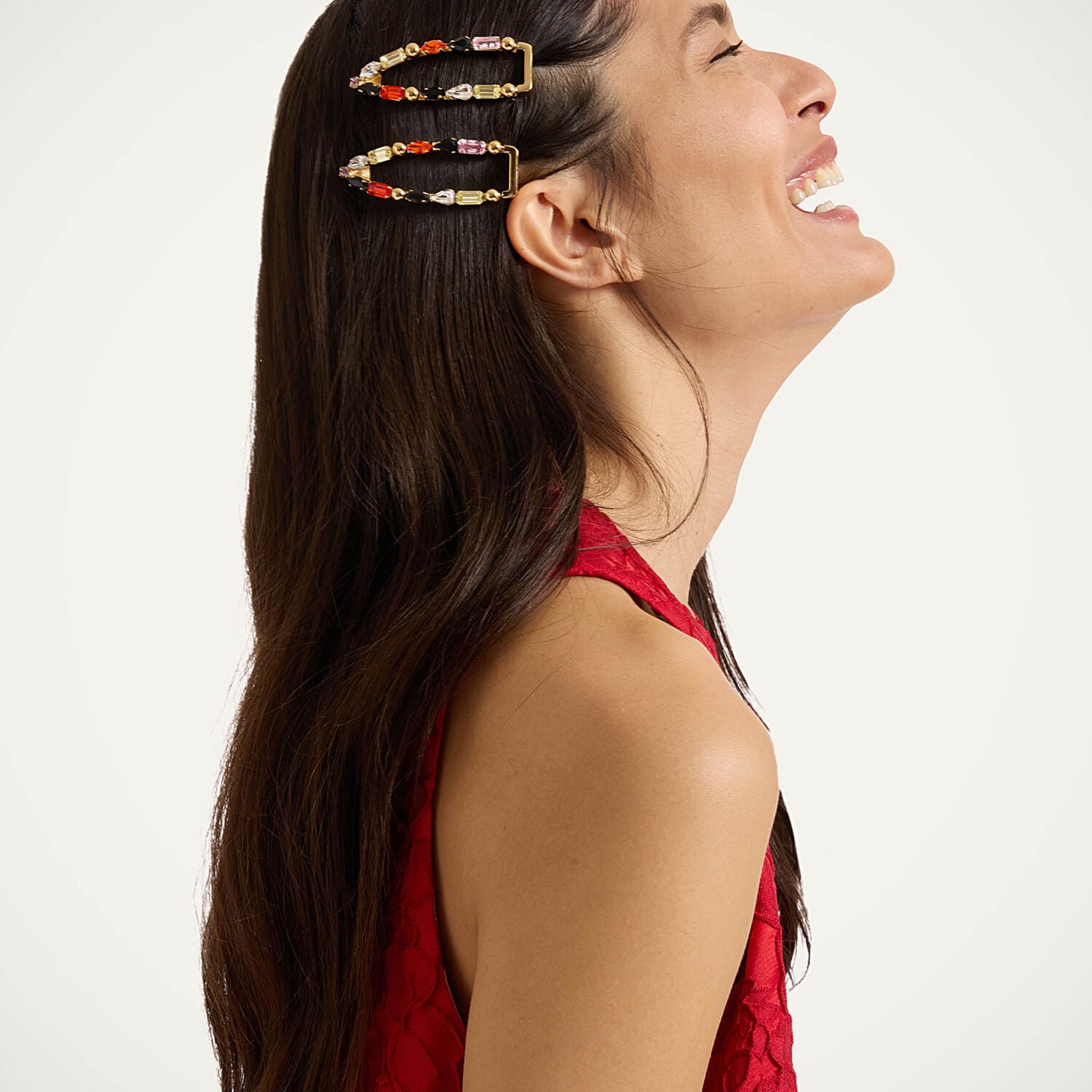 La Double J Crystals Hair Clip