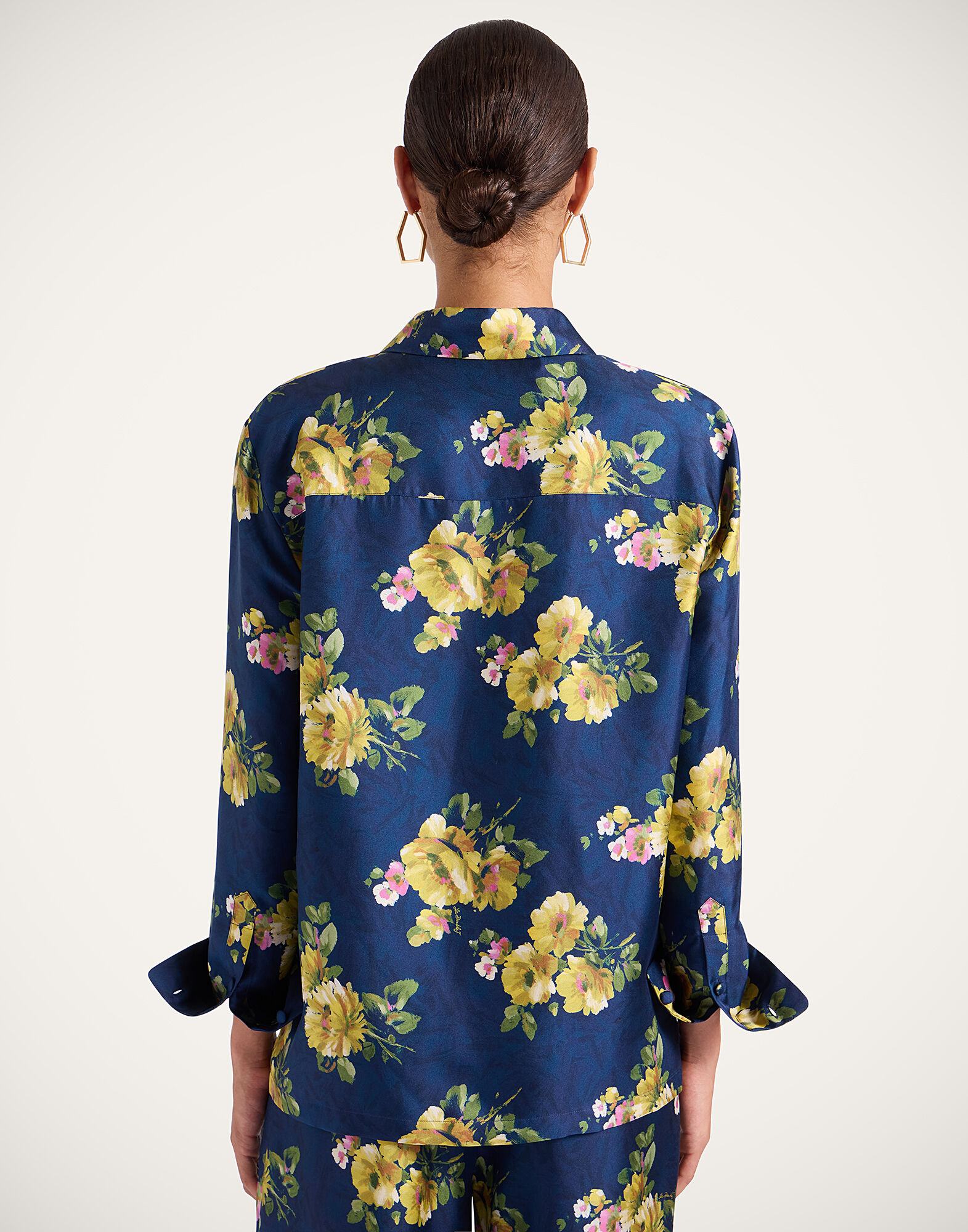 La DoubleJ Boy Shirt Riptide Midnight Blue SHI0001SIL001RIP01BU04