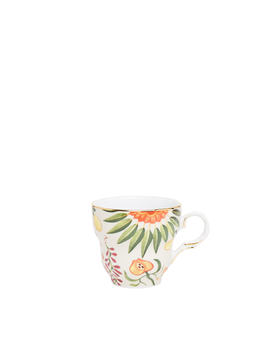Big Mama cup and saucer set in multicoloured - La Double J