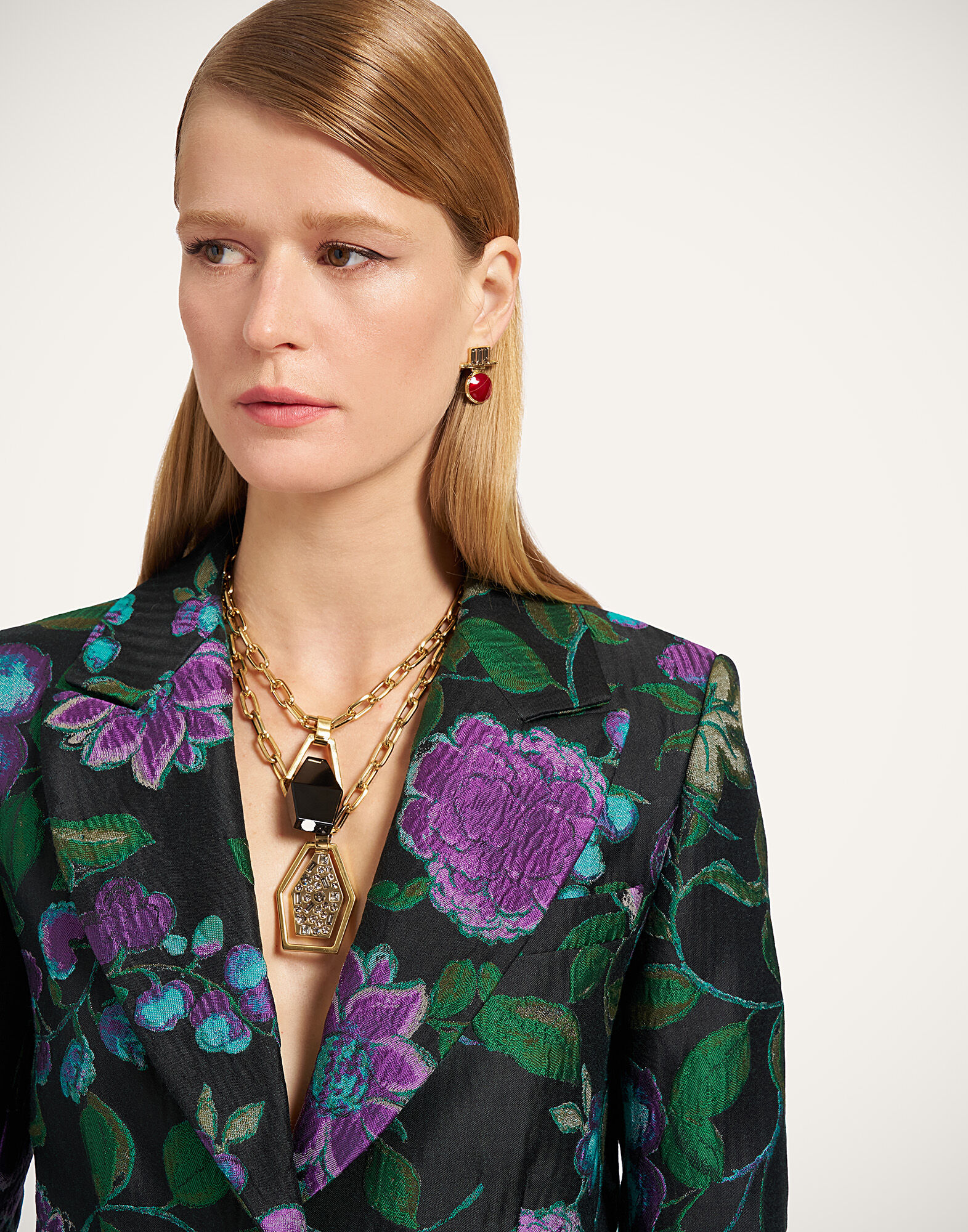 La DoubleJ 24/7 Jacket Bis Botanical Black JAC0063JCQ144BOT01BL01