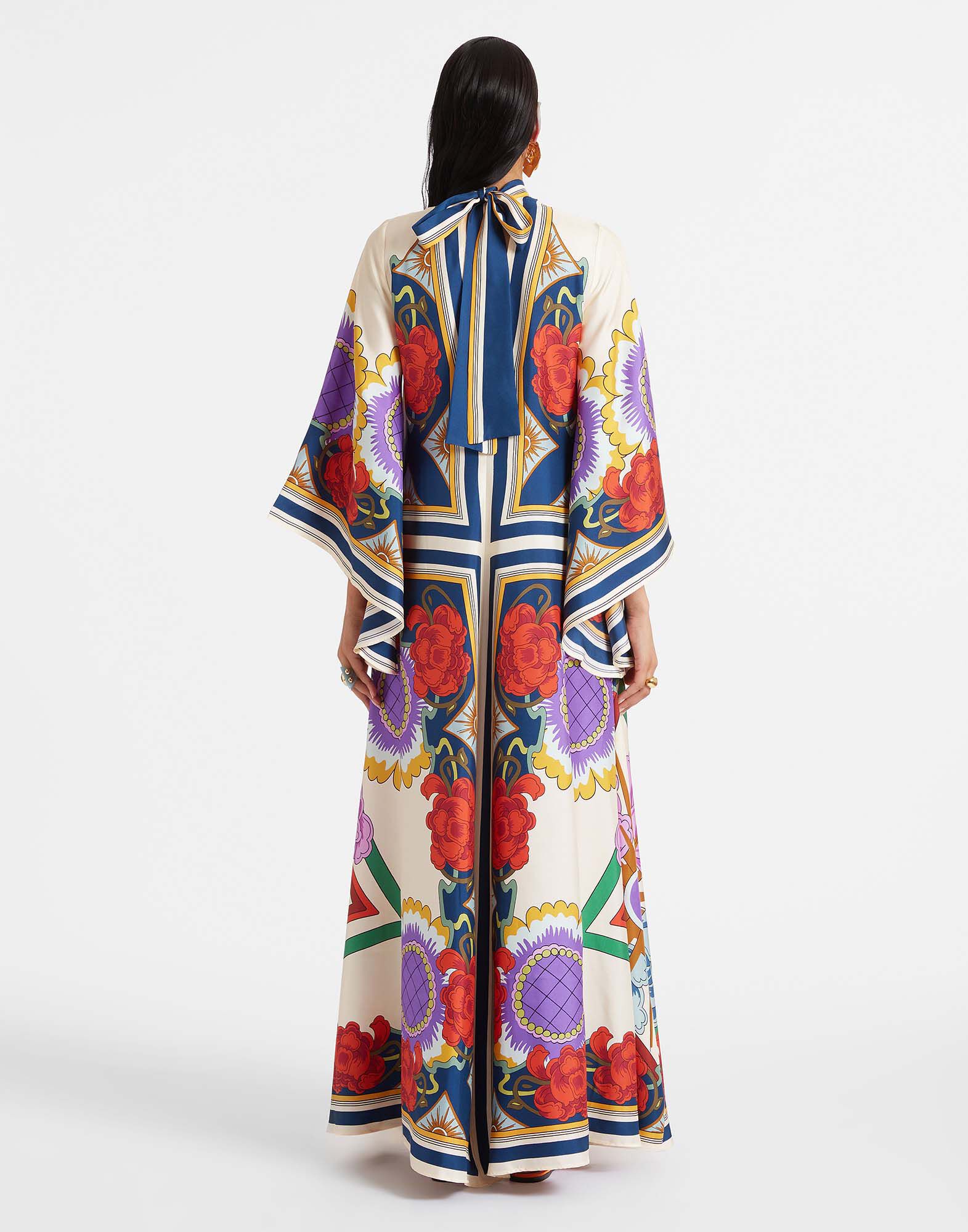 La DoubleJ Magnifico Dress Taormina Plac&eacute;e Rust DRE0232SIL006LRT01OR04