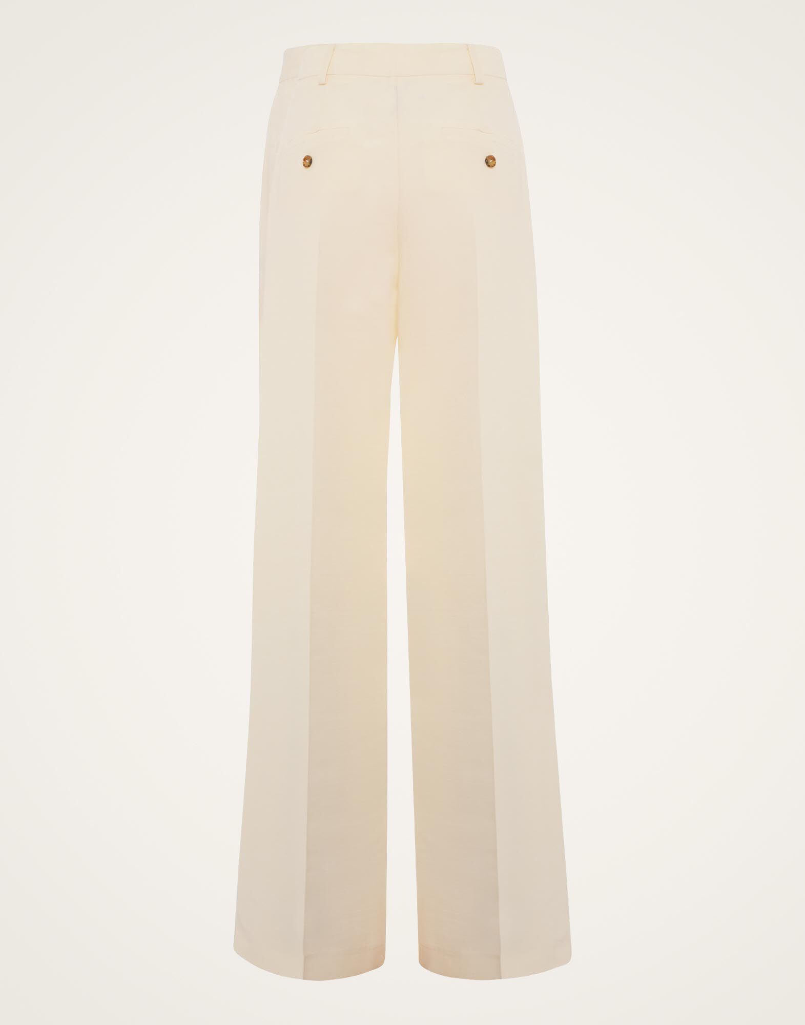 La DoubleJ Let Loose Pants Solid Ivory TRO0149CAD001SOLIDWH04