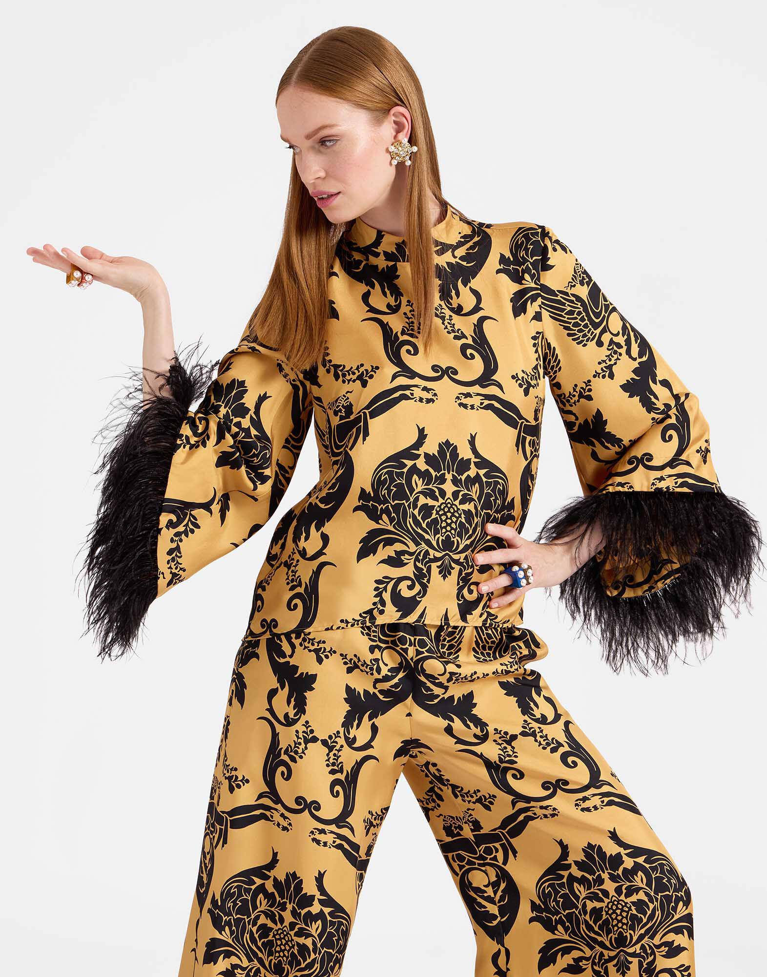 La DoubleJ Make An Exit Top Cherubs Gold TOP0104SIL001CRB01YE05