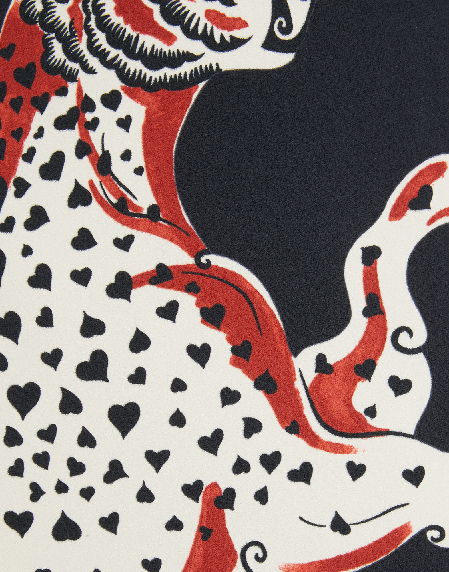 La DoubleJ Pencil Skirt Gattopardo Plac&eacute;e Black SKI0022VIS011GAT01BL01