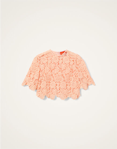 La DoubleJ Spotlight Top Solid Apricot TOP0187LAC013SOLIDOR11