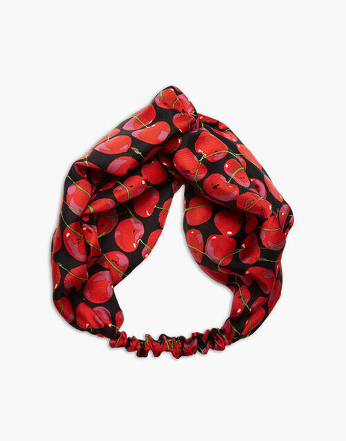 La DoubleJ Pinup Headband Black Cherries HEB0001FOD001CHY0003