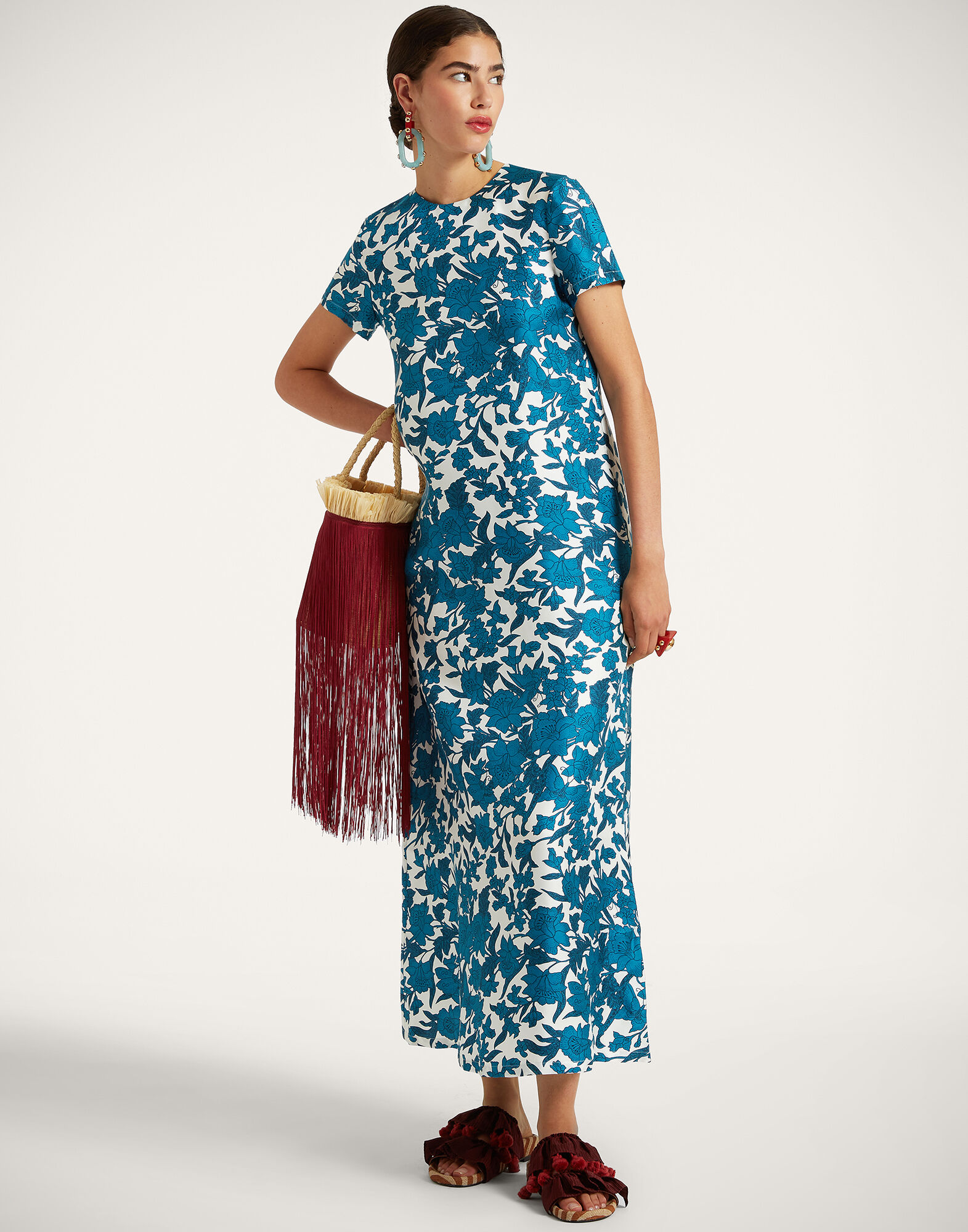 La DoubleJ Swing Dress Lilium Blu DRE0001SIL001LIL0002