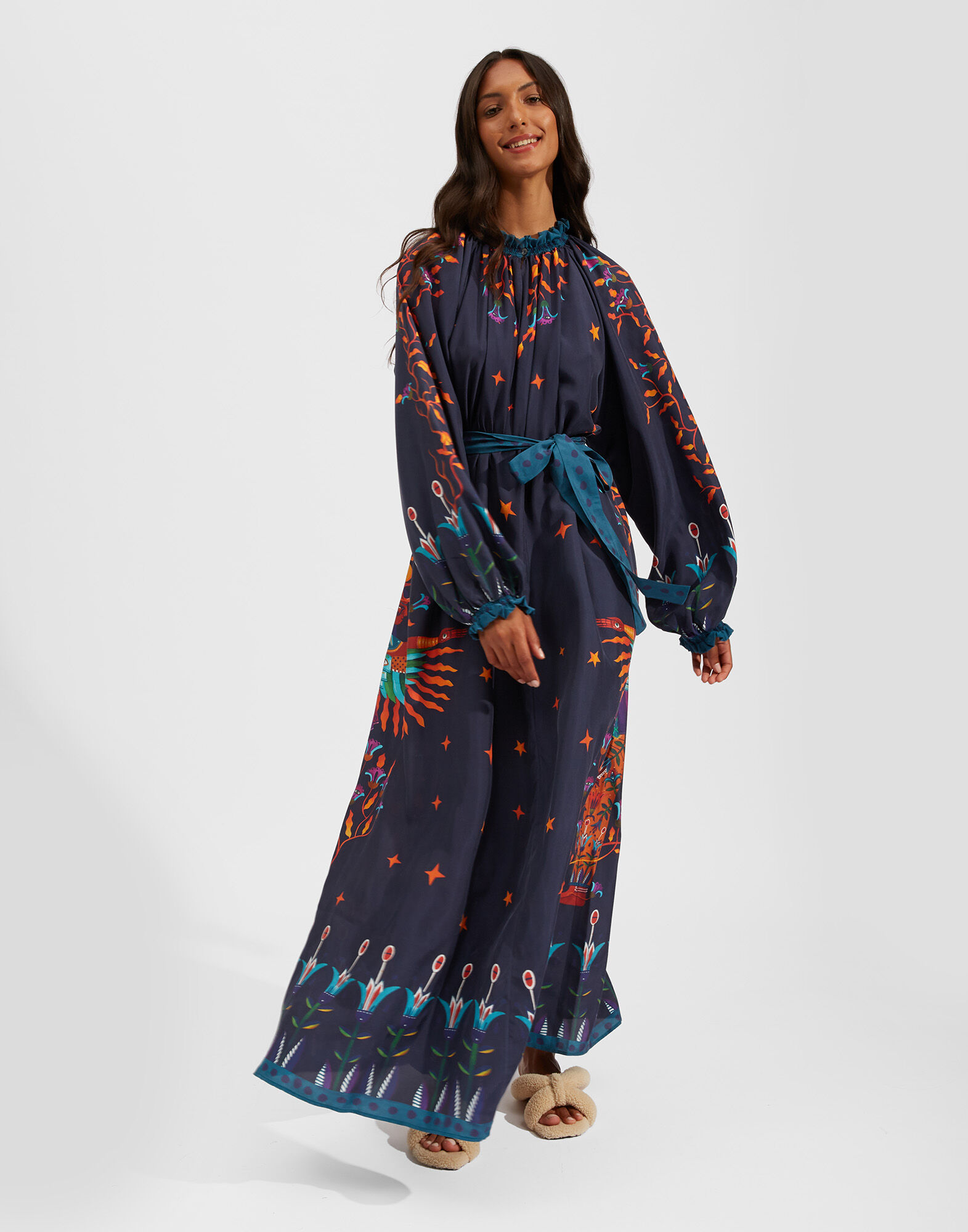 La DoubleJ Cerere Dress Isis Nero Plac&eacute;e DRE0399SIL009ISI0002