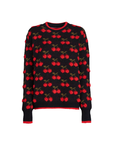 Cherry Sweater in Black / Red for Women La DoubleJ
