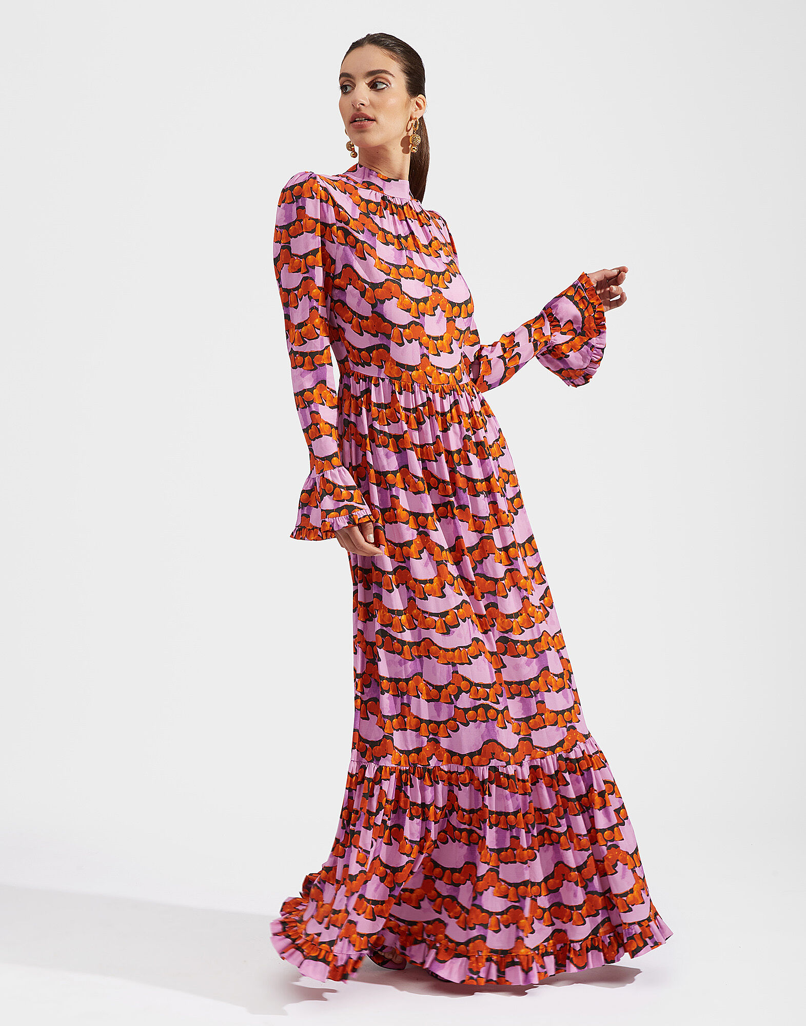 La DoubleJ Visconti Dress Liberace Ciclamino DRE0041VIS001LBR0002