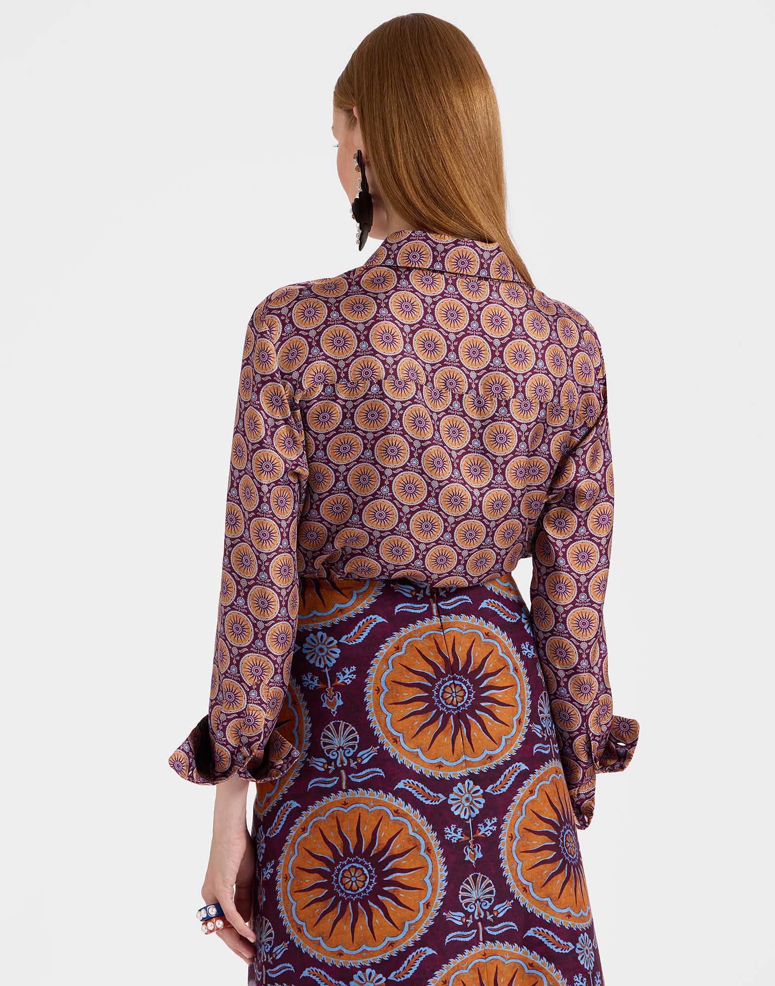 La DoubleJ Boy Shirt Sovereign Mini Purple SHI0001SIL001SOV02PU01