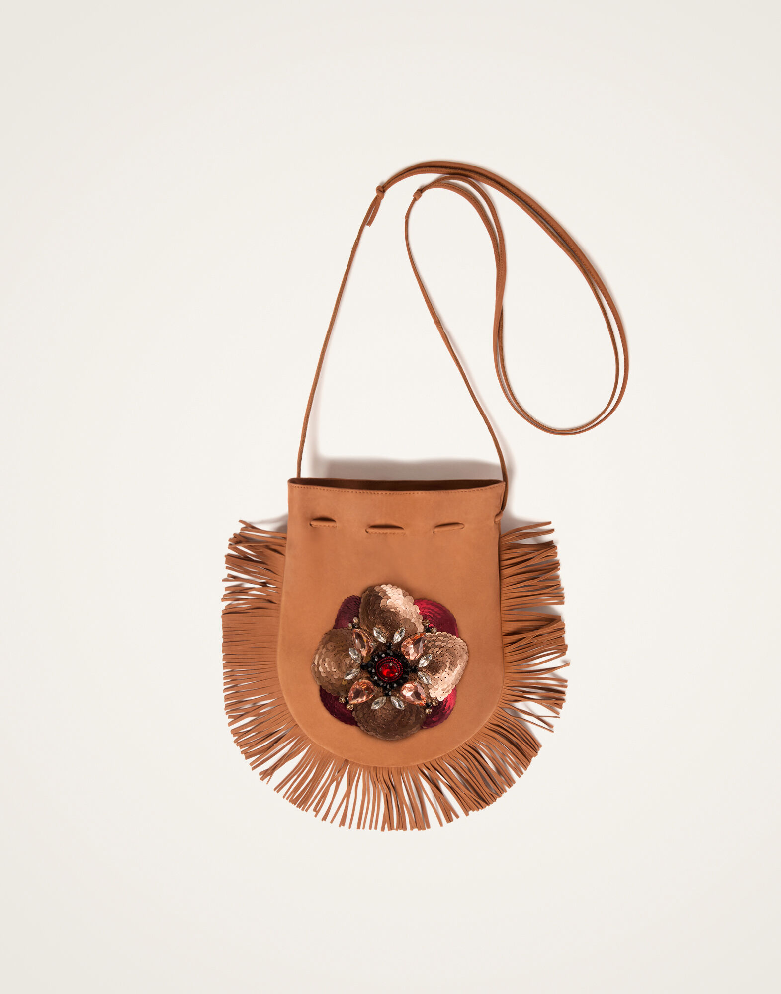 La DoubleJ Big Power Pouch Solid Tan BAG0088LEA016SOLIDBR17