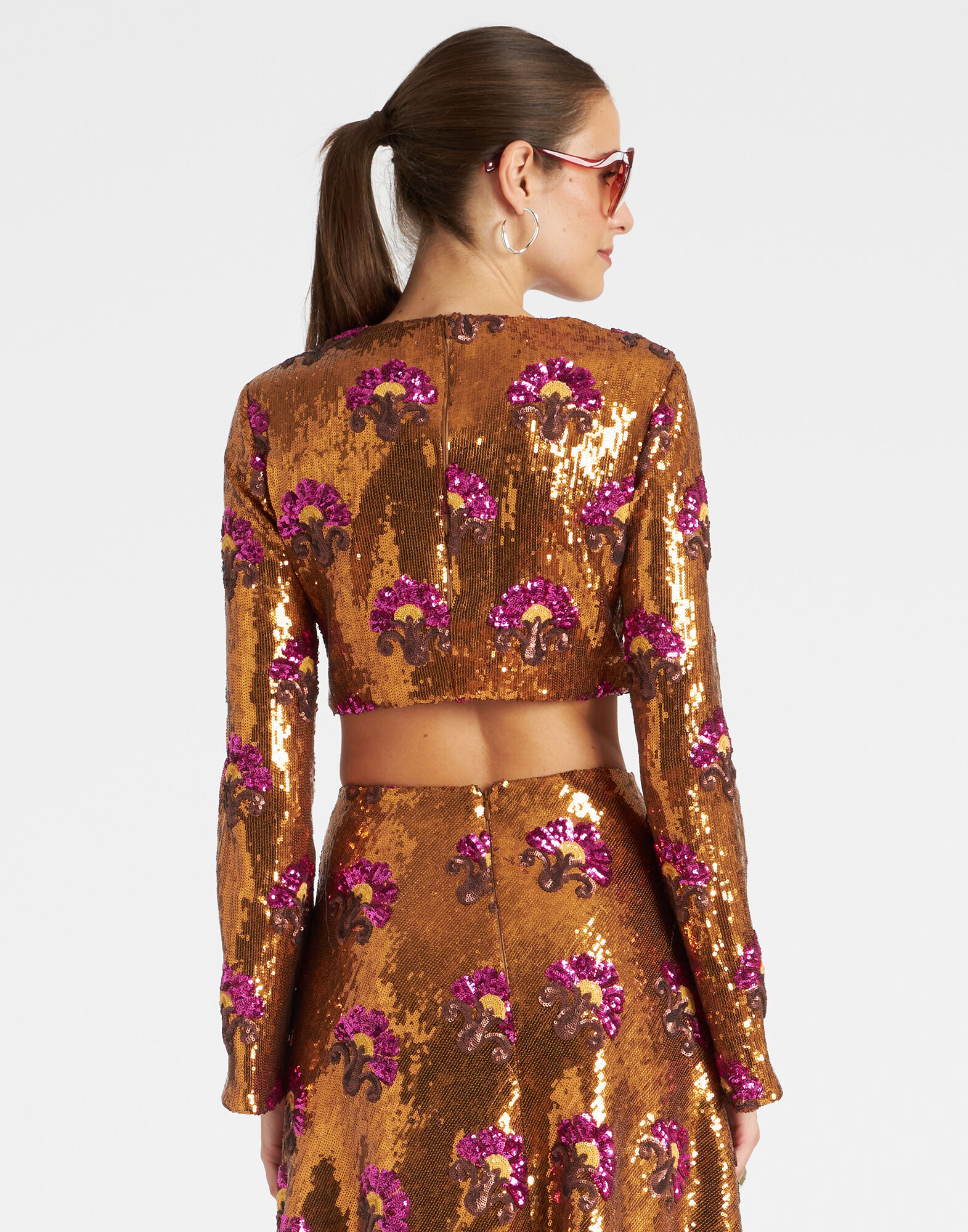 La DoubleJ Holly Crop Top Bronze TOP0110PAI005TXQ01OR04