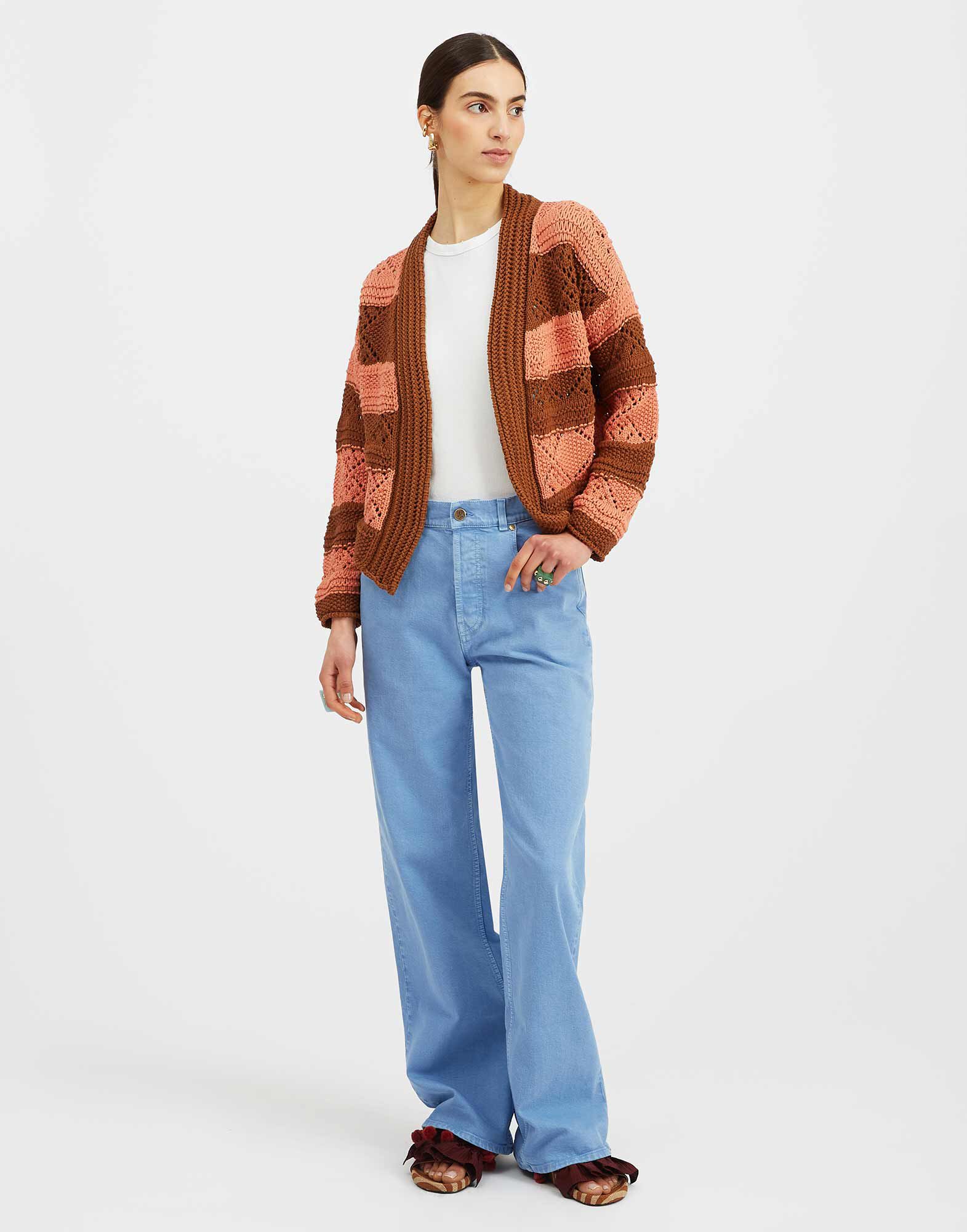 La DoubleJ Summer Bolero Solid Pink PUL0143KNI105VA227PI01