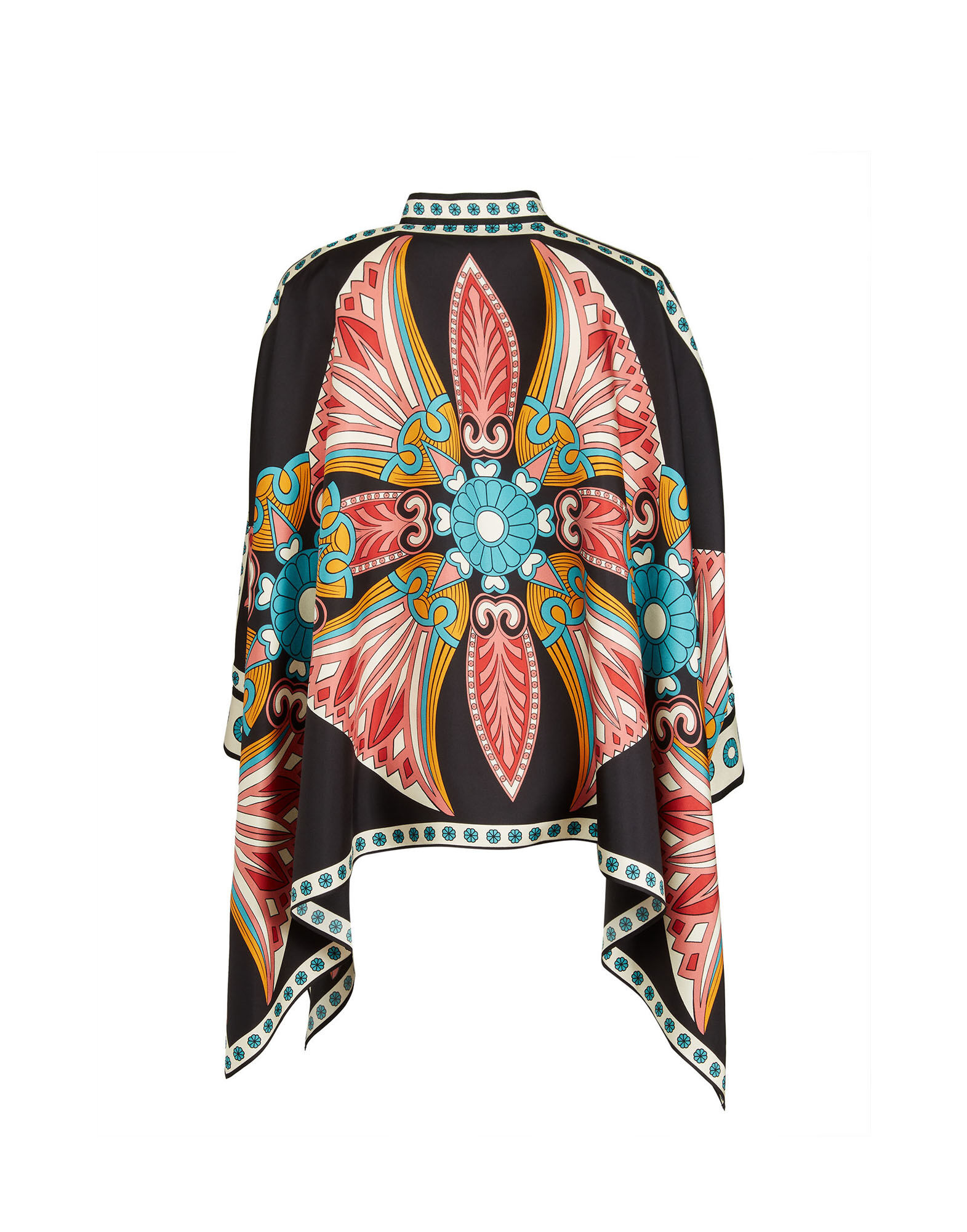 La DoubleJ Foulard Shirt Lotus Plac&eacute;e Pink SHI0059SIL006LOT01PI01