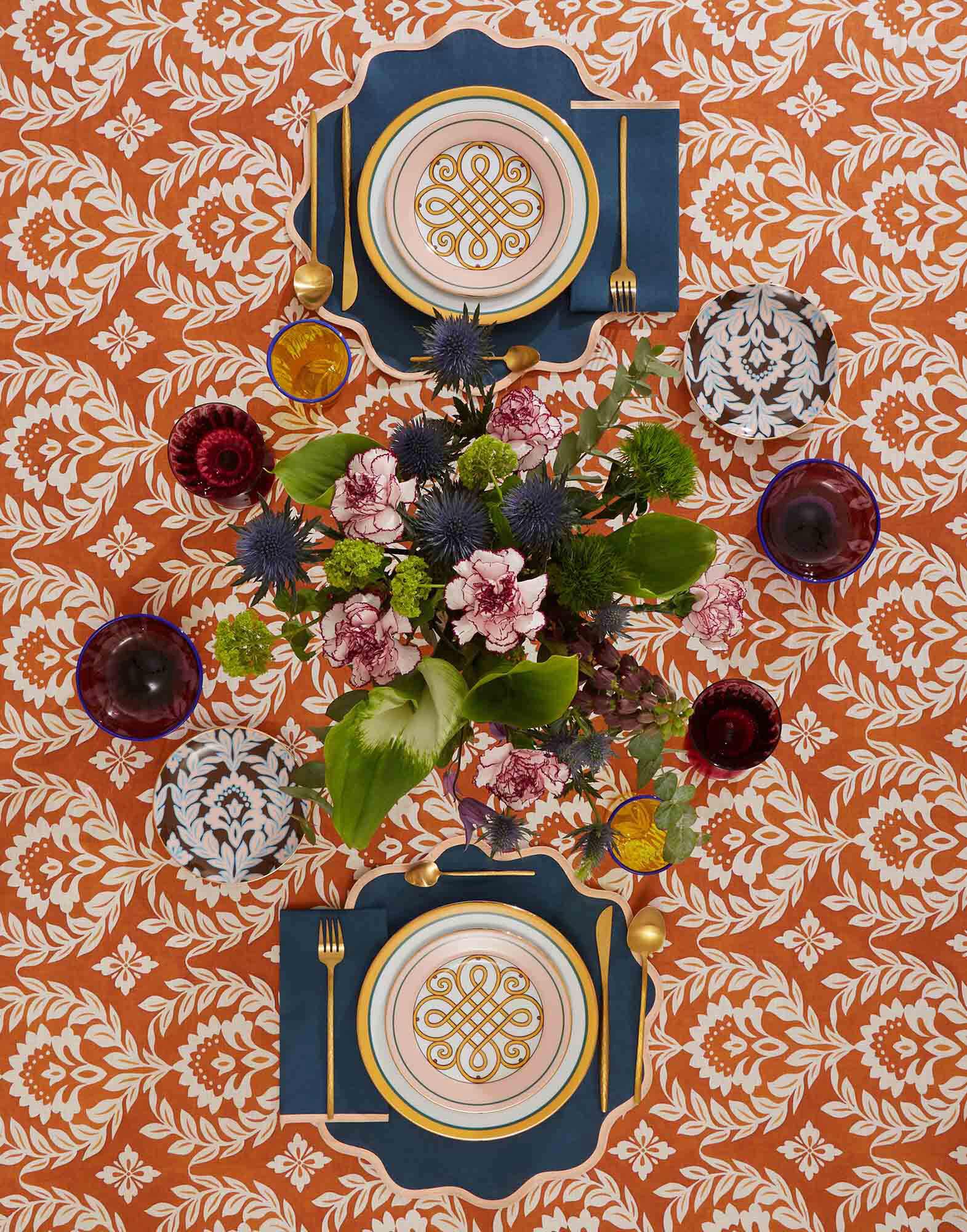 La DoubleJ Large Tablecloth Garland Siena TBC0003LIN001GRL0013