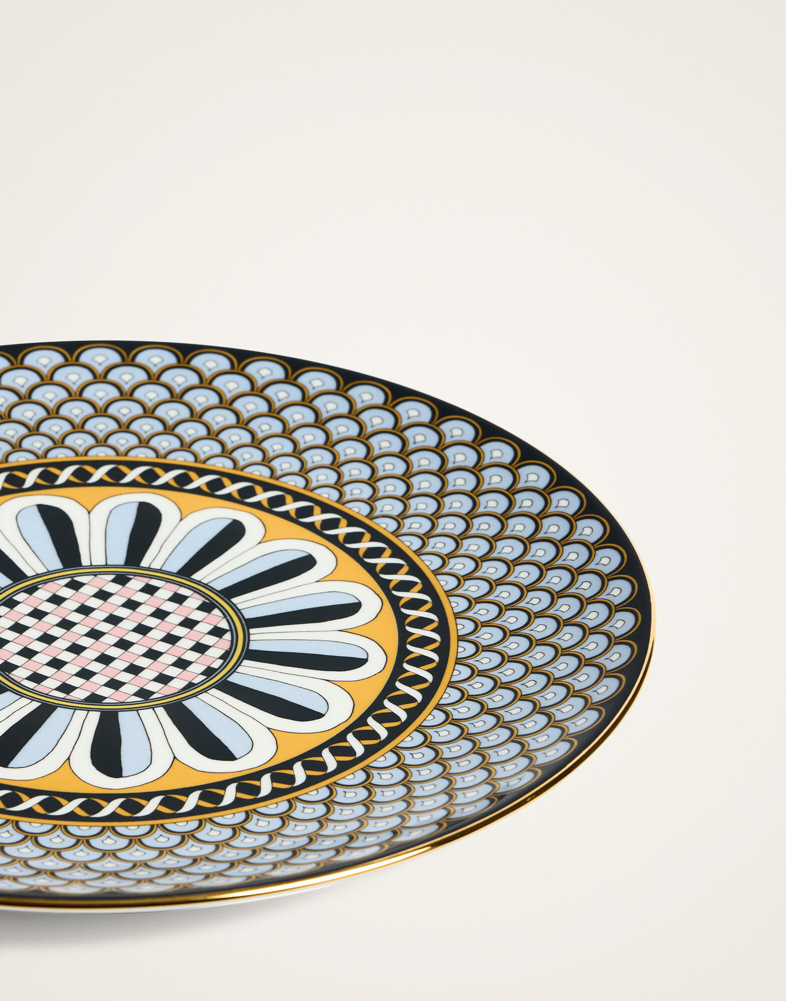 La DoubleJ Serving Platter Napoli Midnight Blue PLA0001CER001NAP04BU04