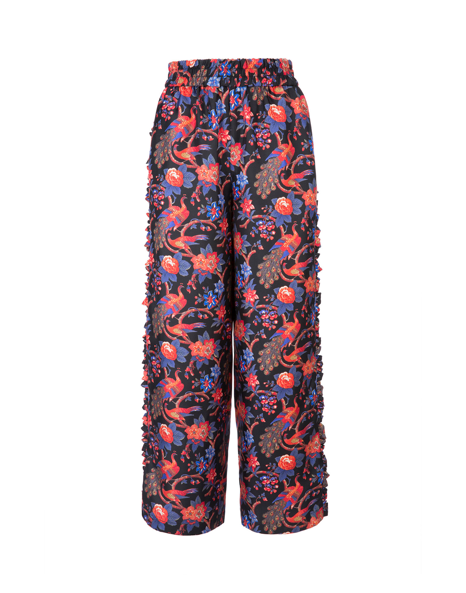 LaDoubleJ Ruffle Pants Pavone Nero TRO0002SIL001PAV0001