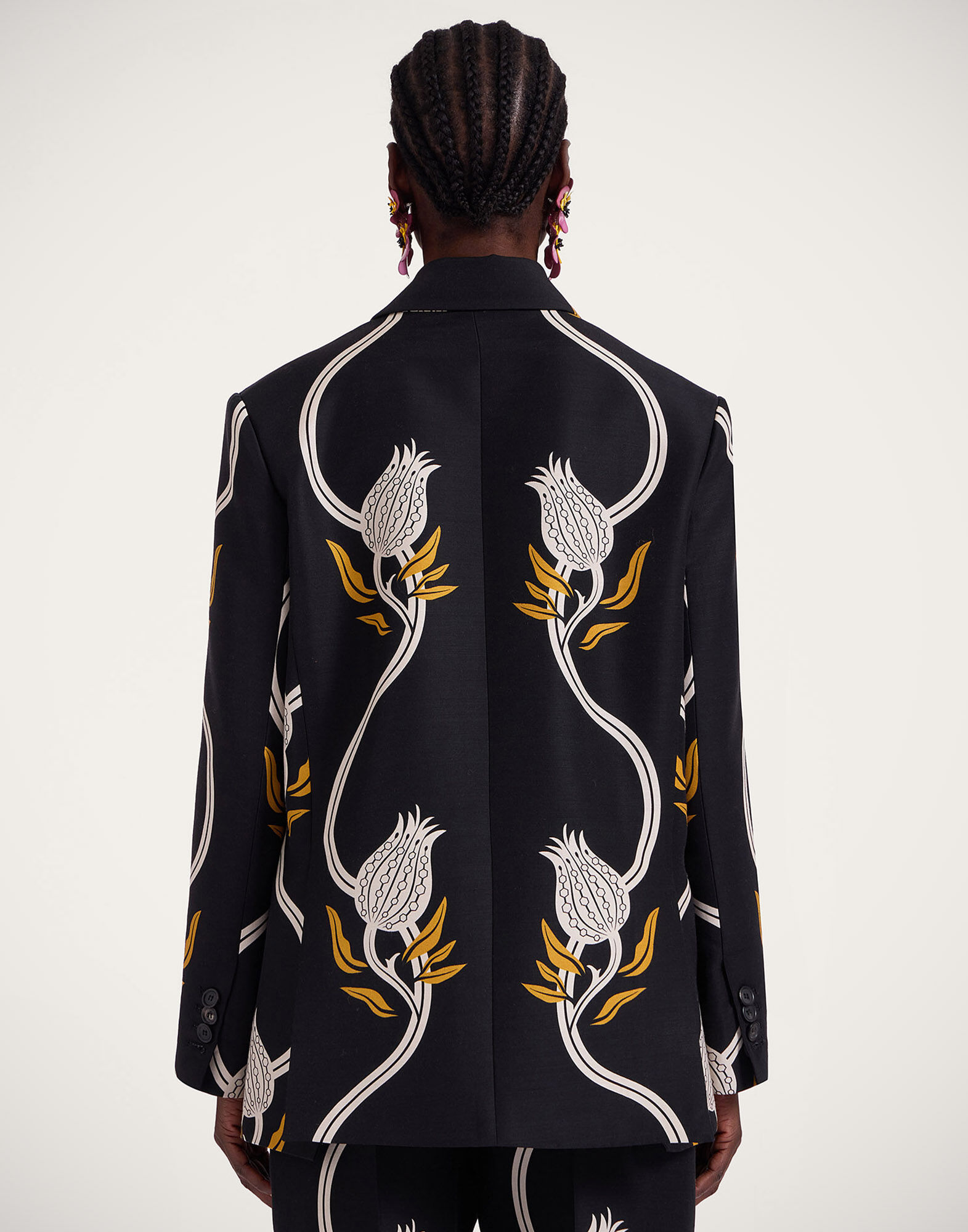 La DoubleJ Jones Jacket Melograno Black & White JAC0106CAD001MEL01BL03