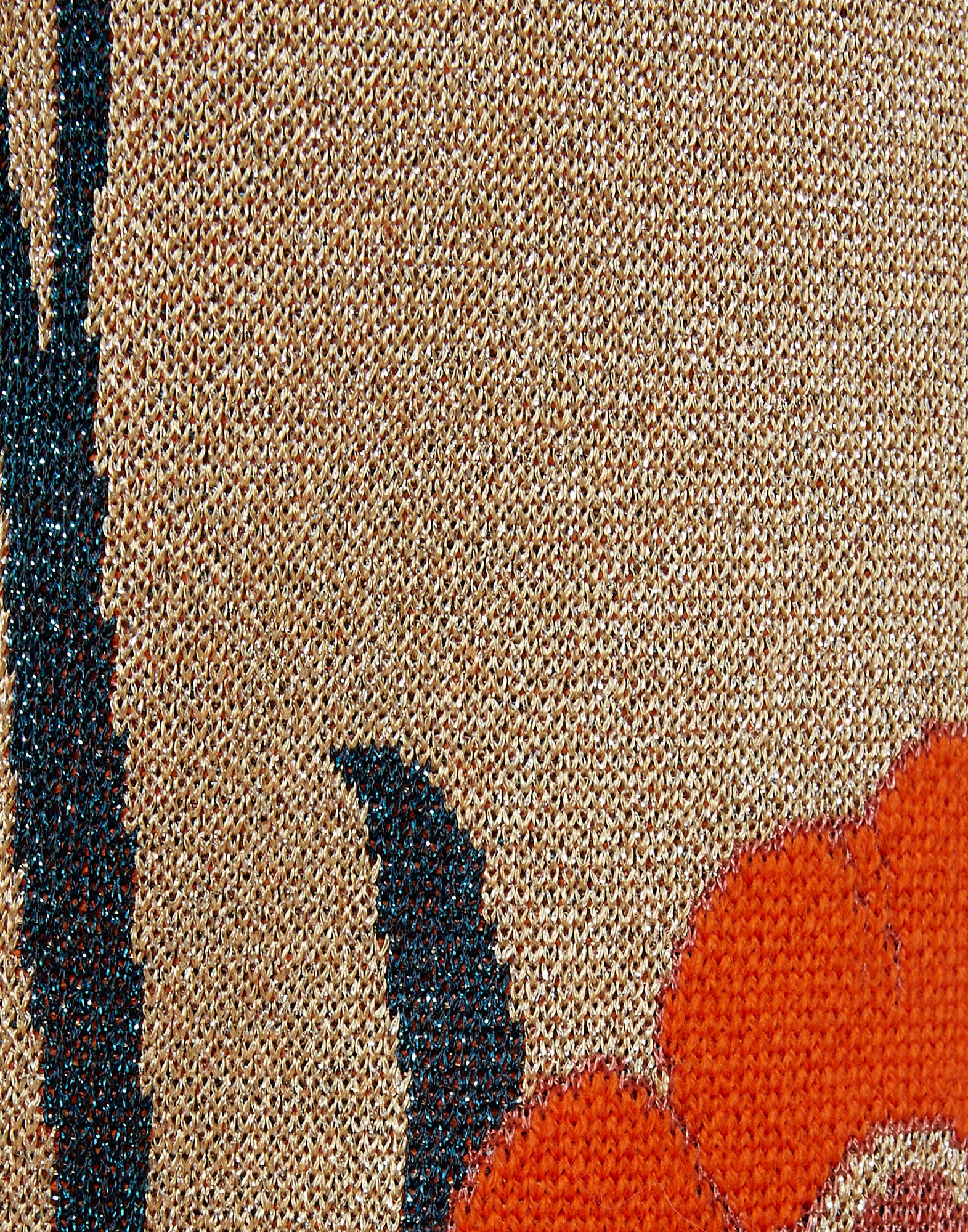 La DoubleJ Knit Slit Pants Orange & Gold TRO0074KNI097VA209YE05