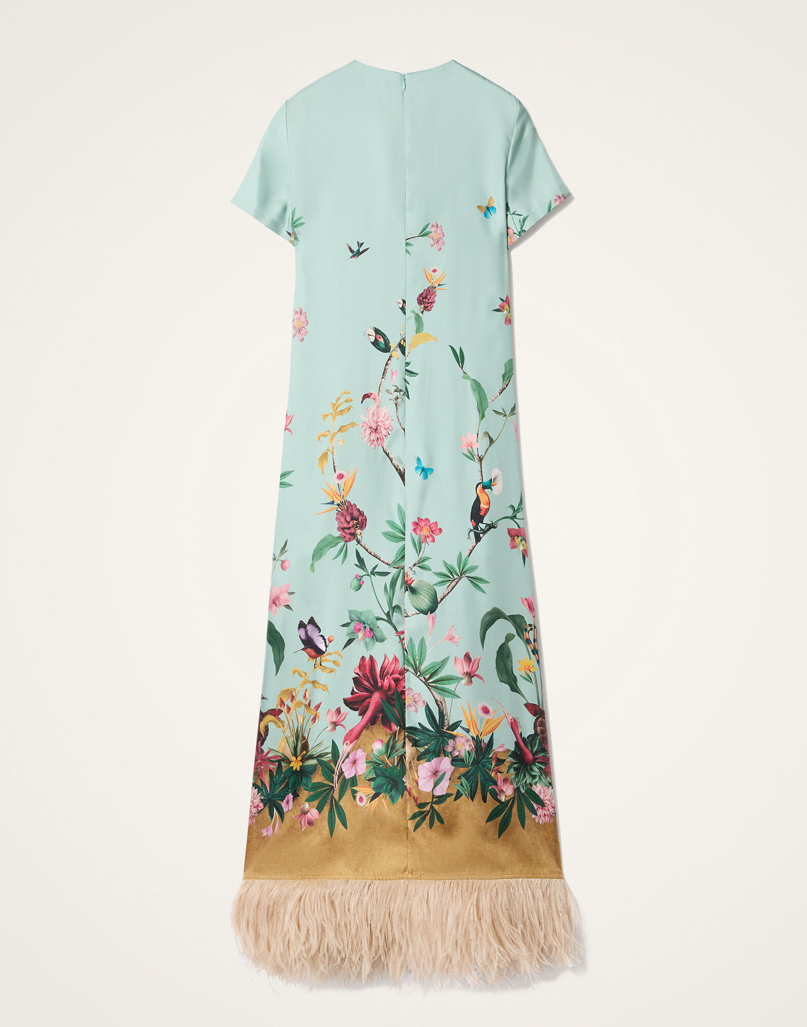 La DoubleJ Swing Dress Zooflora Plac&eacute;e Light Blue DRE0316SIL001ZOF04BU01