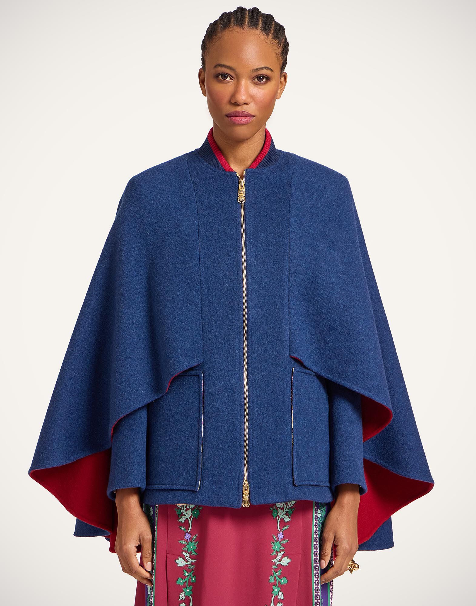 La DoubleJ Baker Street Jacket Solid Navy JAC0171WOL032SOLIDBU06