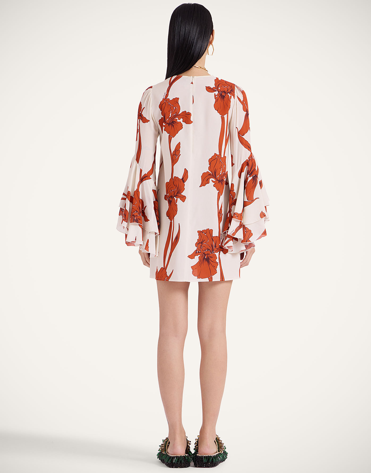 La DoubleJ Friday Dress Iris Dark Orange DRE0852VIS019IRS04OR03