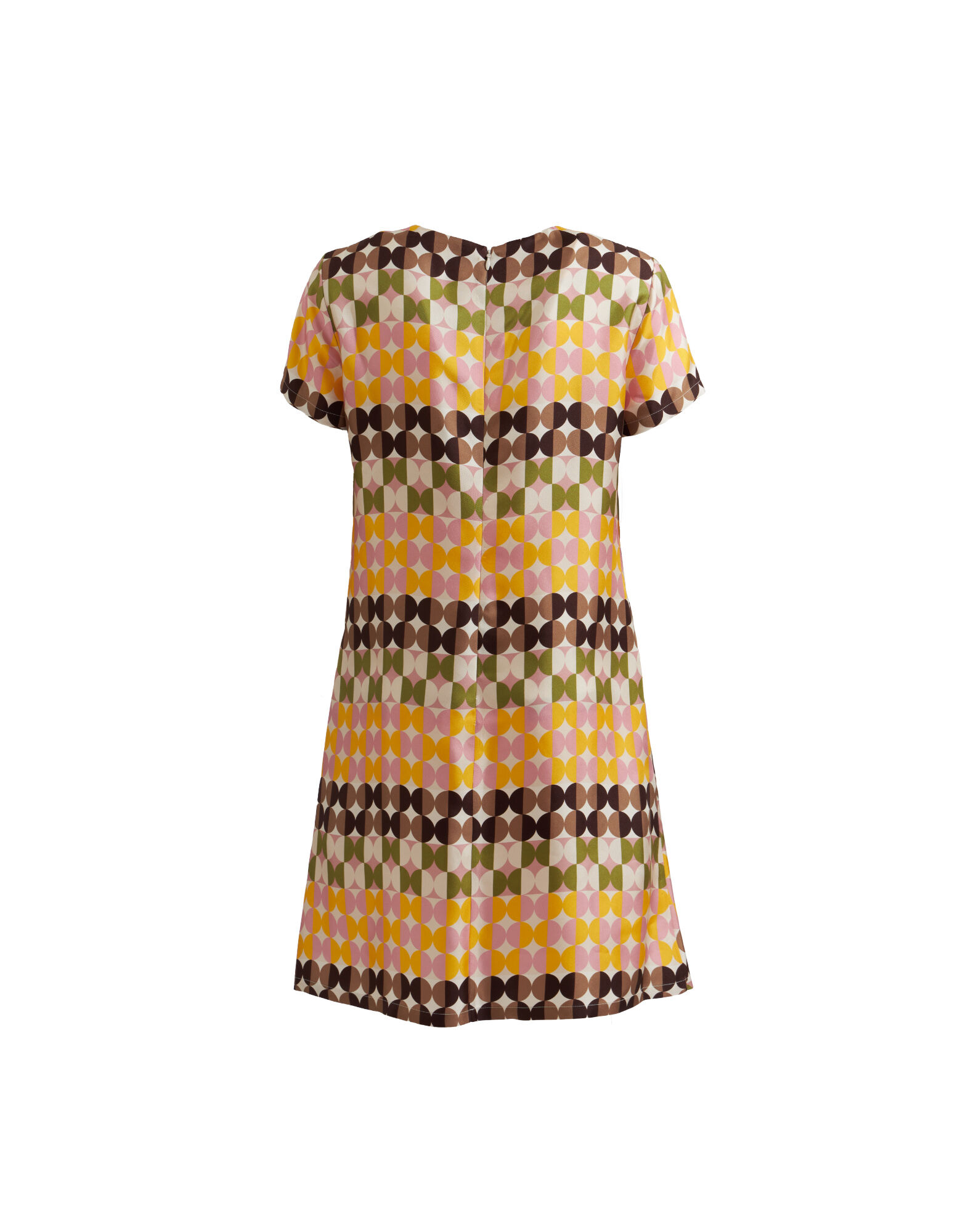 La DoubleJ Mini Swing Dress Mezzaluna Chocolate DRE0159SIL001MEZ01BR07