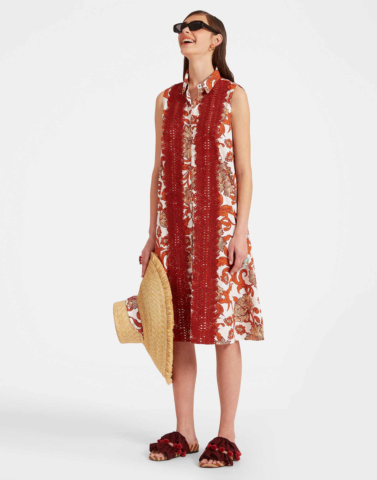 La DoubleJ Tootsie Dress Reef White DRE0735COT039REE01WH01