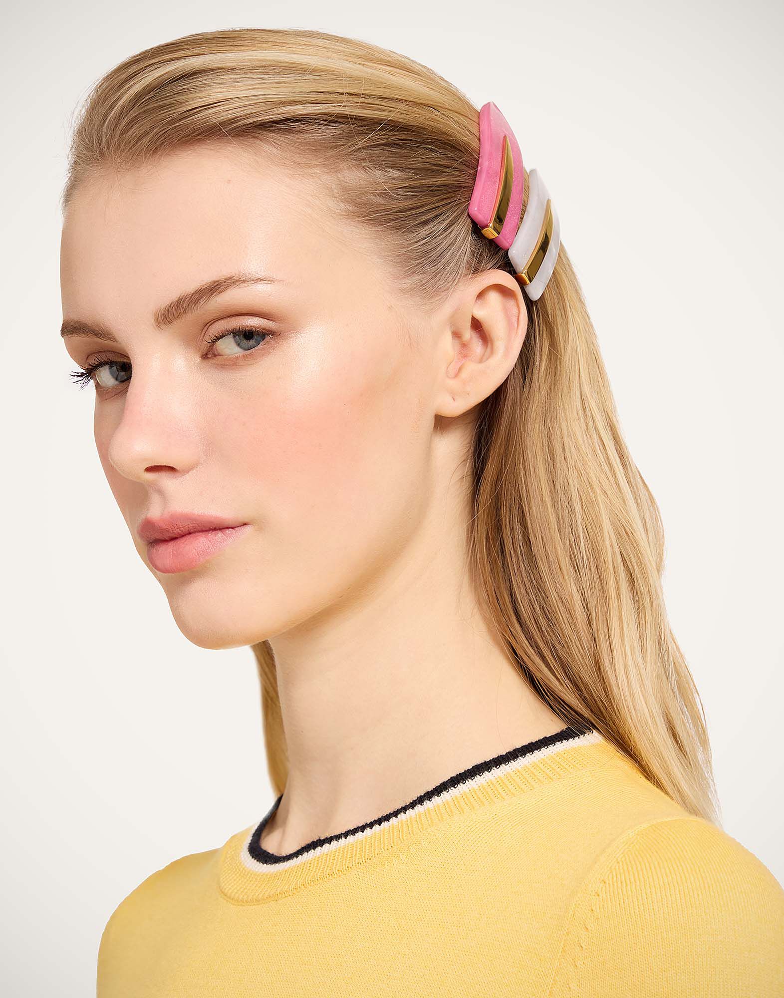 La DoubleJ Salon Clip Solid Pink CLI0002POL008SOLIDPI01