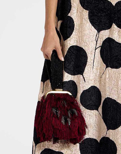 La DoubleJ Palazzo Mini Bag Fuzzy Leopard Black BAG0072EMB077LEO03BL01