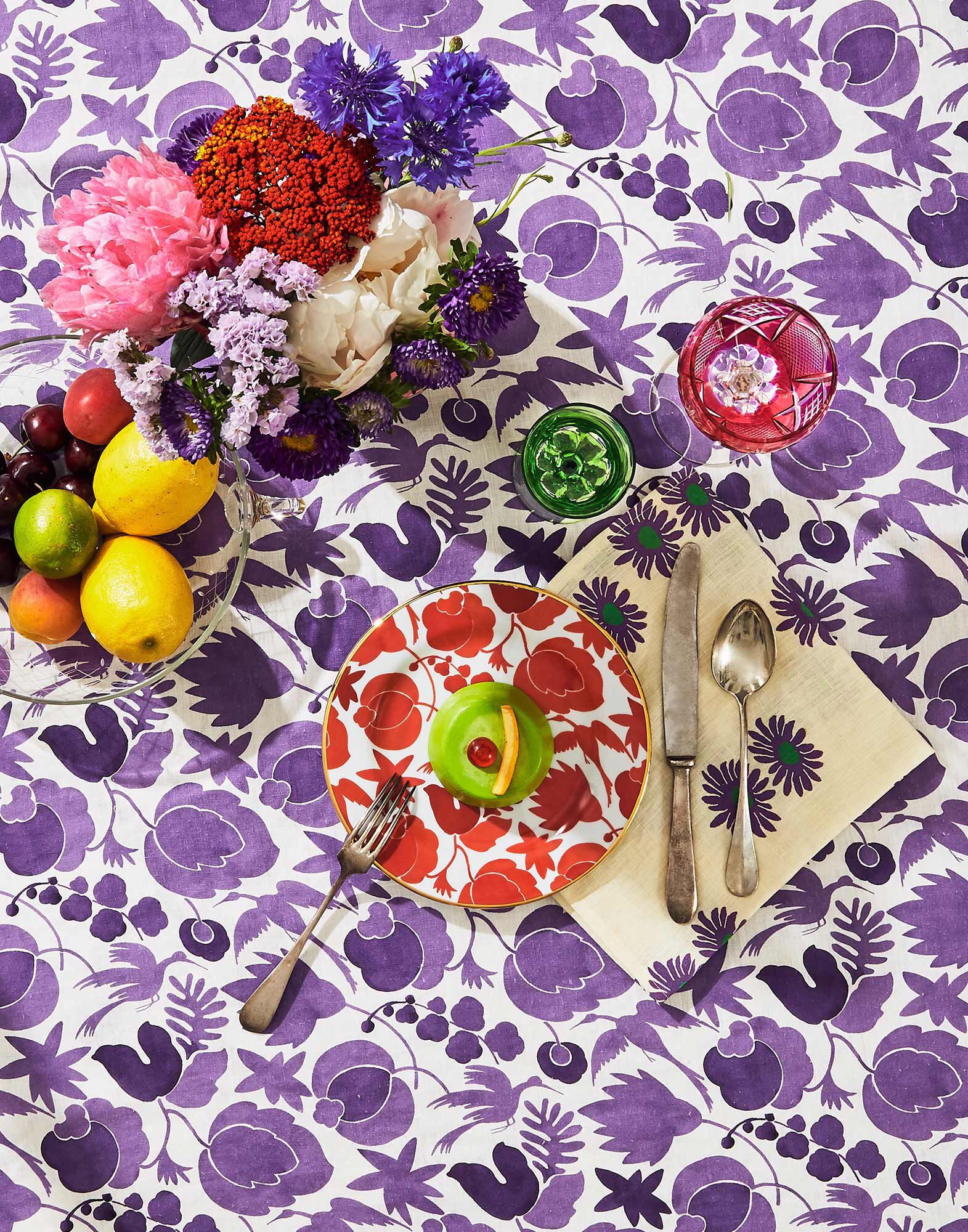 La DoubleJ Dessert Plate Set of 2 Wildbird Rosso/Bianco DIS0023CER001CER0012