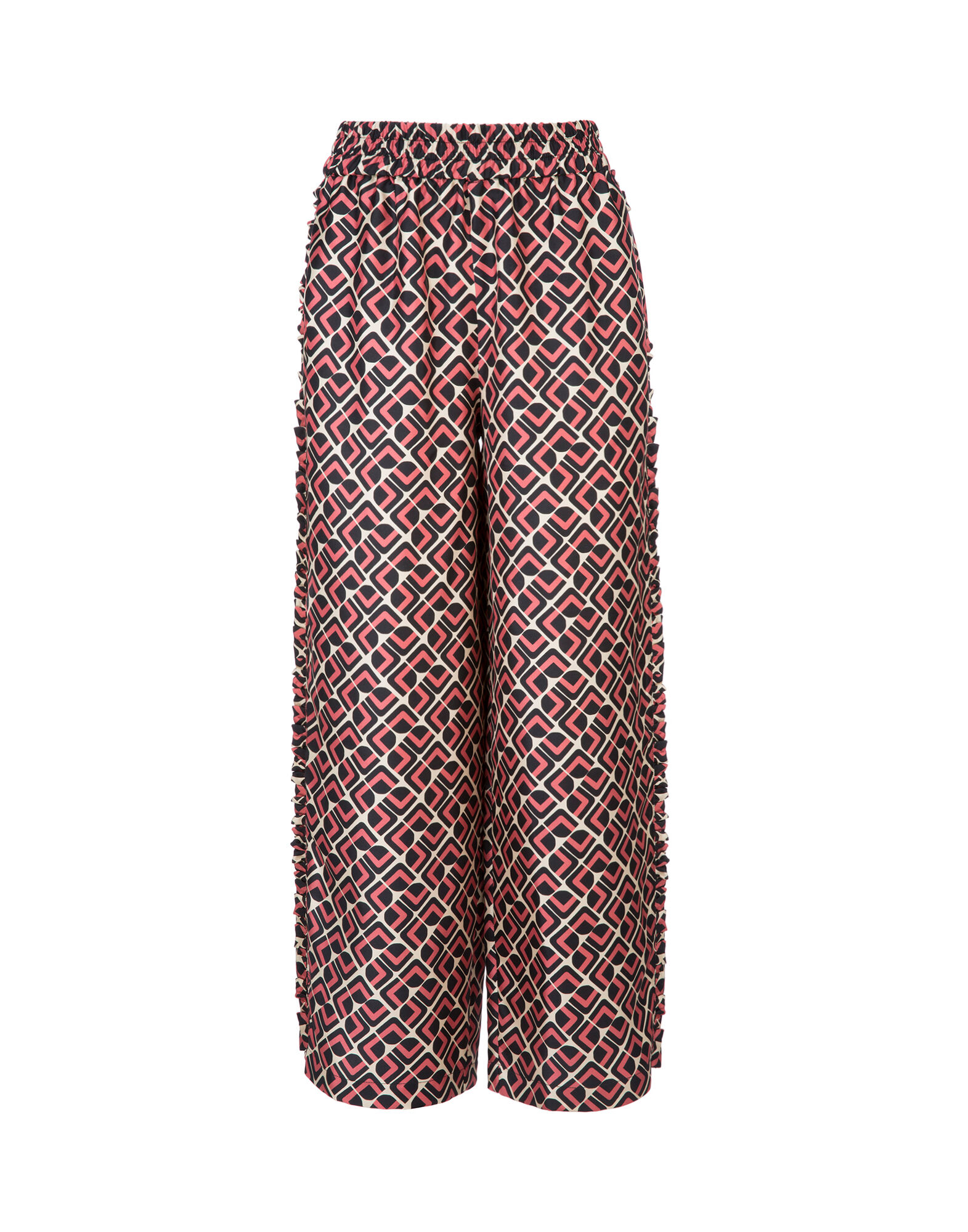 LaDoubleJ Ruffle Pants Domino Rosa TRO0002SIL001DOM0001