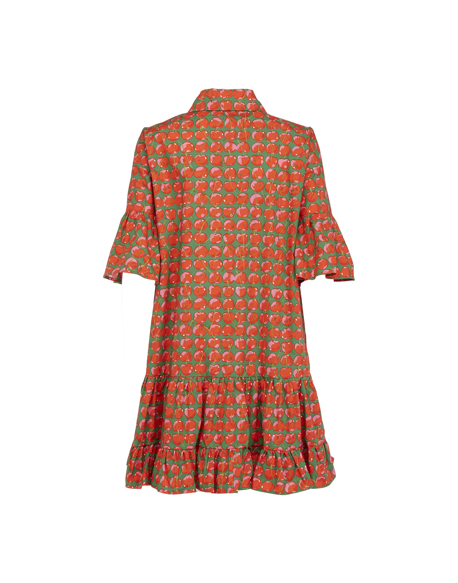 La DoubleJ Choux Dress Green Cherries DRE0193COT001CHY0001