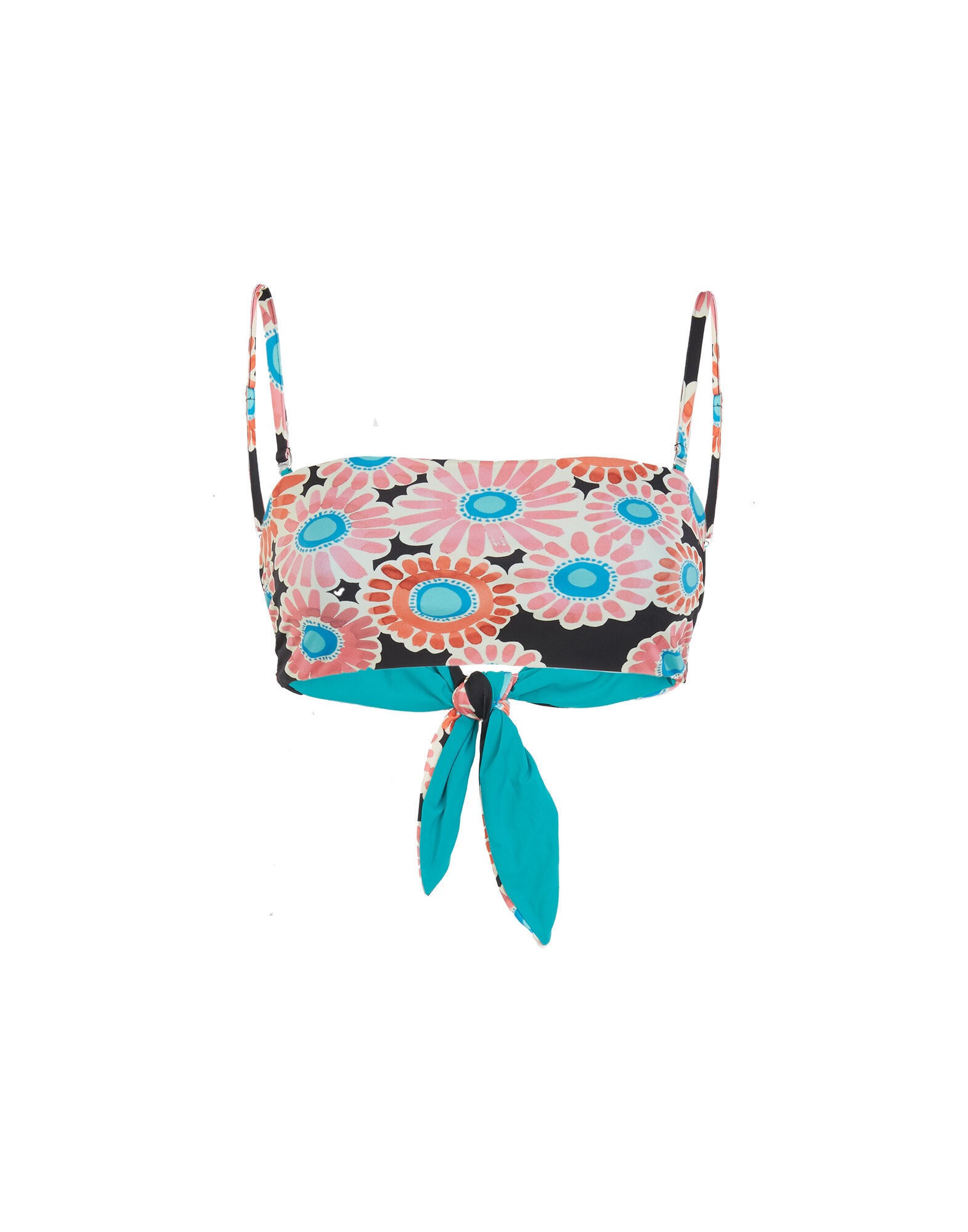 La DoubleJ 3-Way Bandeau Top Crazy Daisy Black SWI0021LYC001DAY0002