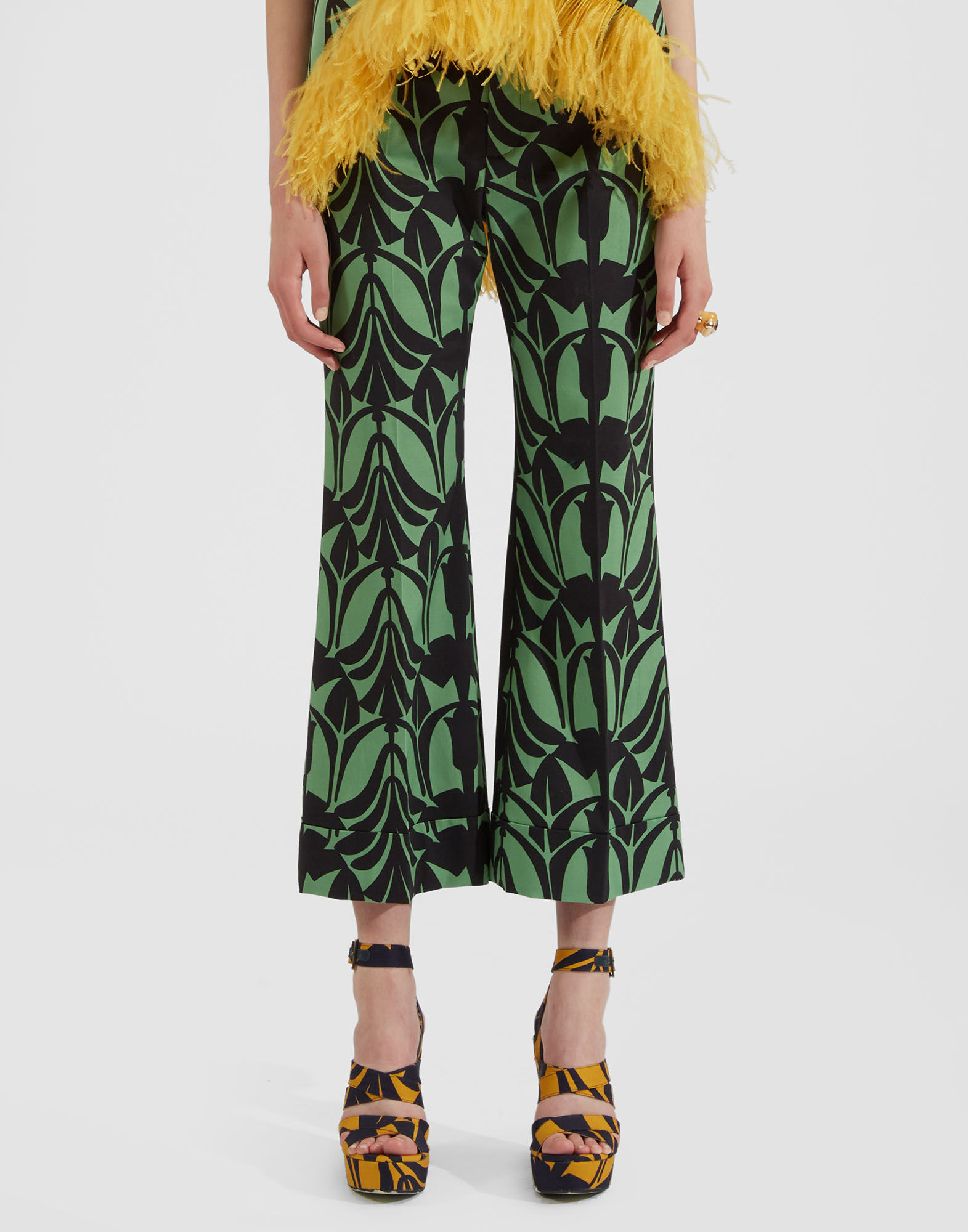 La DoubleJ Hendrix Pants Papyrus Green TRO0014COT006PAY01GR02