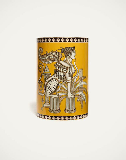 La DoubleJ Pillar Vase The Sphynx Saffron VAS0023CER001SPX01YE09