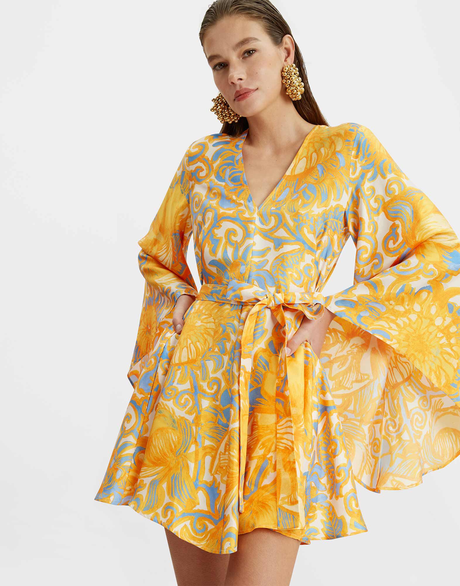 La DoubleJ Mini Magnifico Dress Anemone Orange DRE0561SIL001ANE01OR02