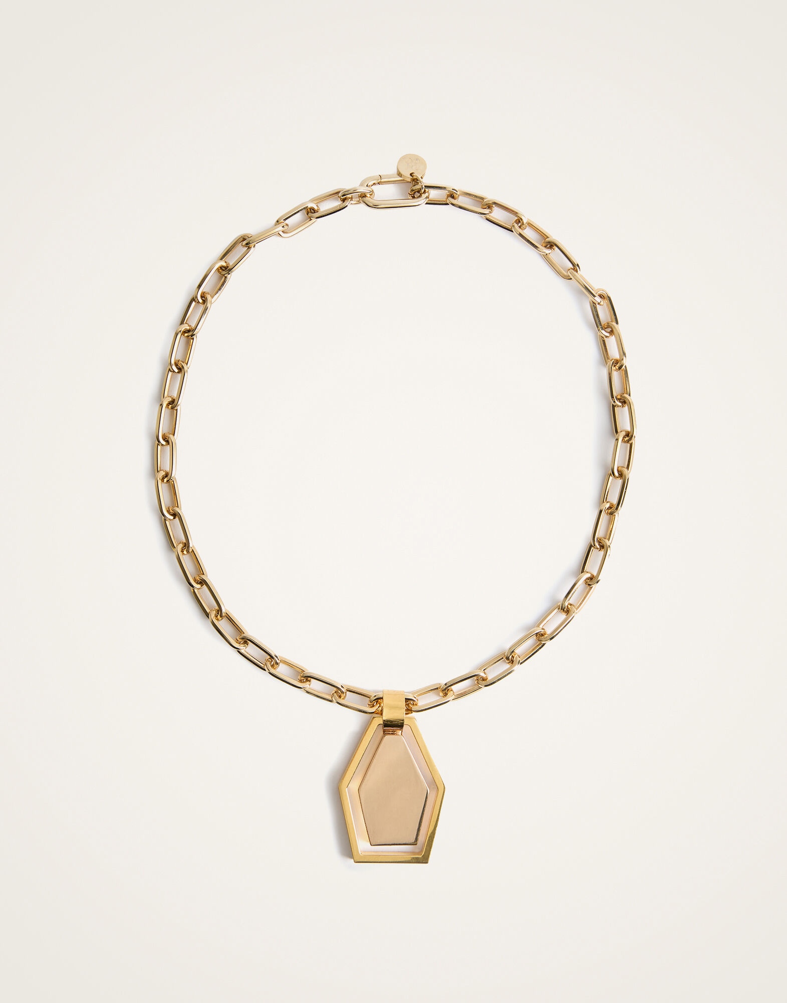 La DoubleJ Swinging Portal Necklace 24k Gold Plate NEC0022BRA003GOL09YE05