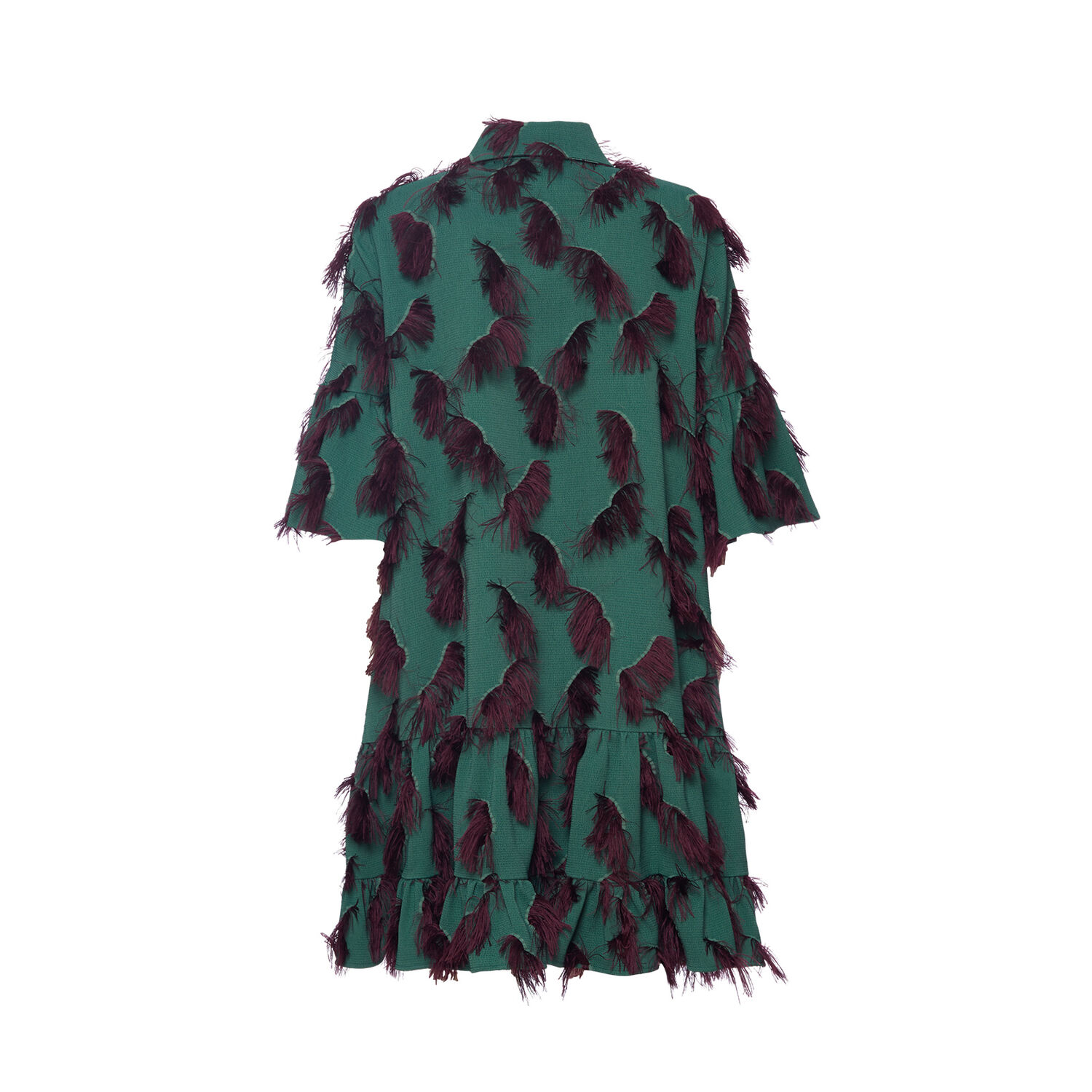 Shop La Doublej Choux Dress In Hotspot Emerald