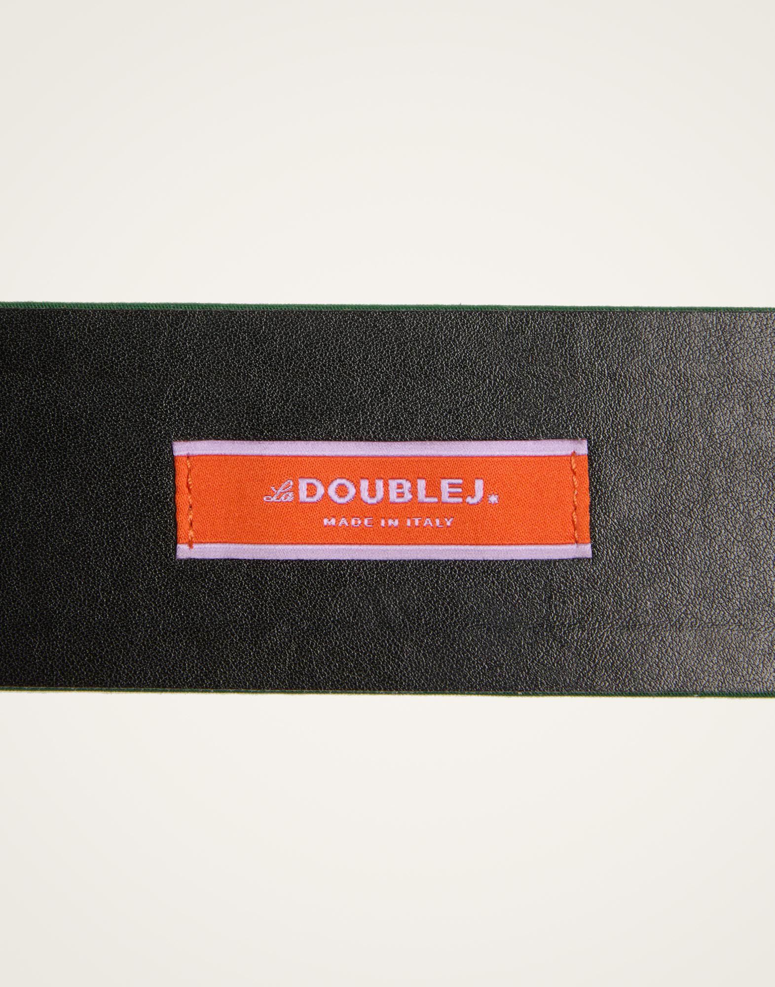 La DoubleJ Medium Belt Solid Green BEL0007COT075SOLIDGR02