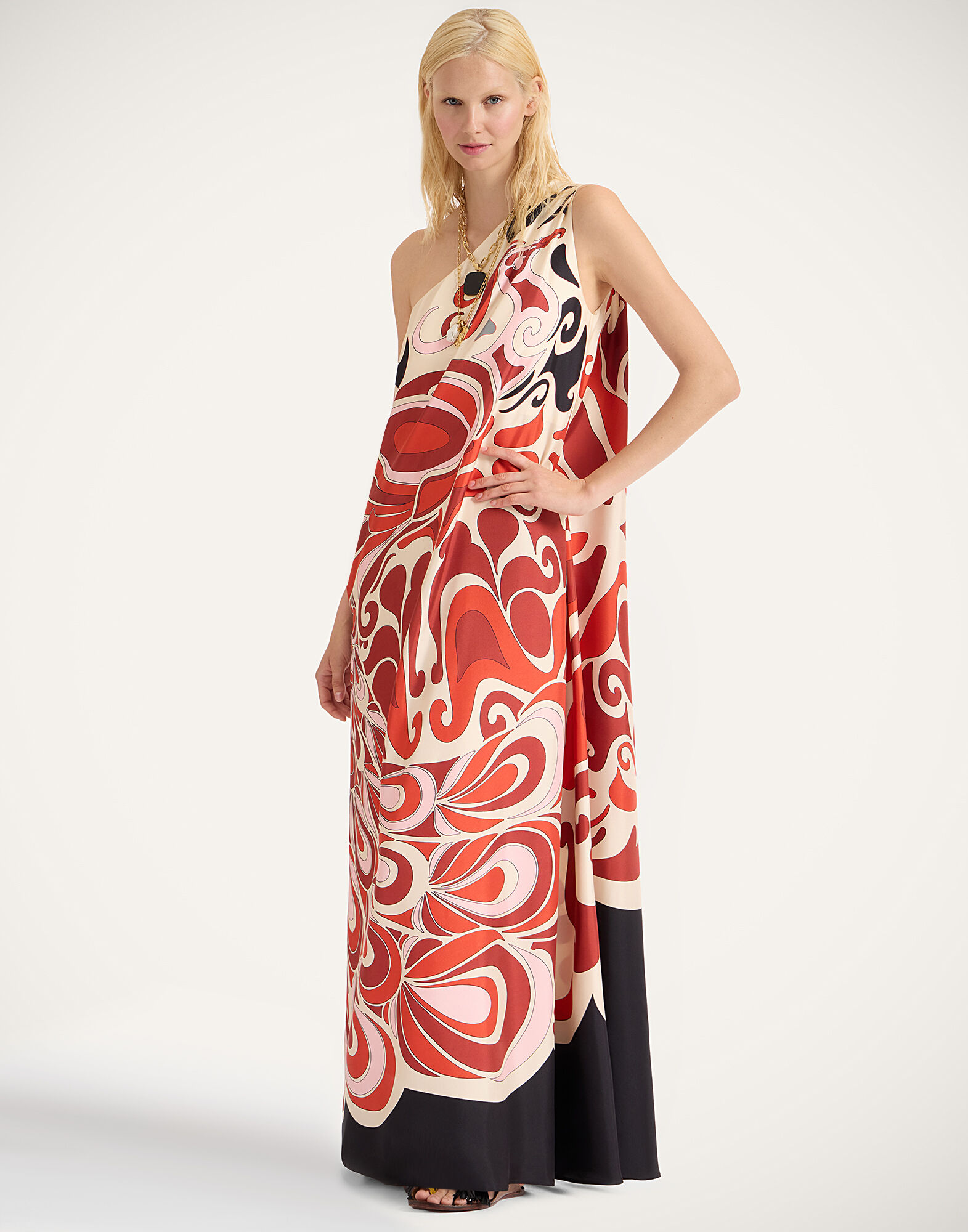 La DoubleJ Roy Dress Phoenix Plac&eacute;e Ivory DRE0304SIL006PHO01WH04