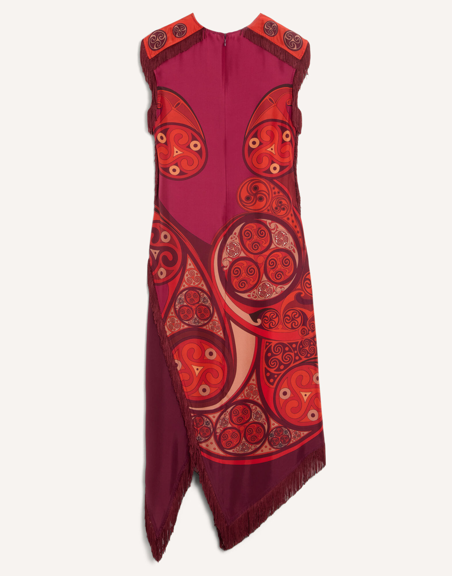 La DoubleJ Scarf Dress Alchemy Plac&eacute;e Dark Red DRE0964SIL009ALC03RE40